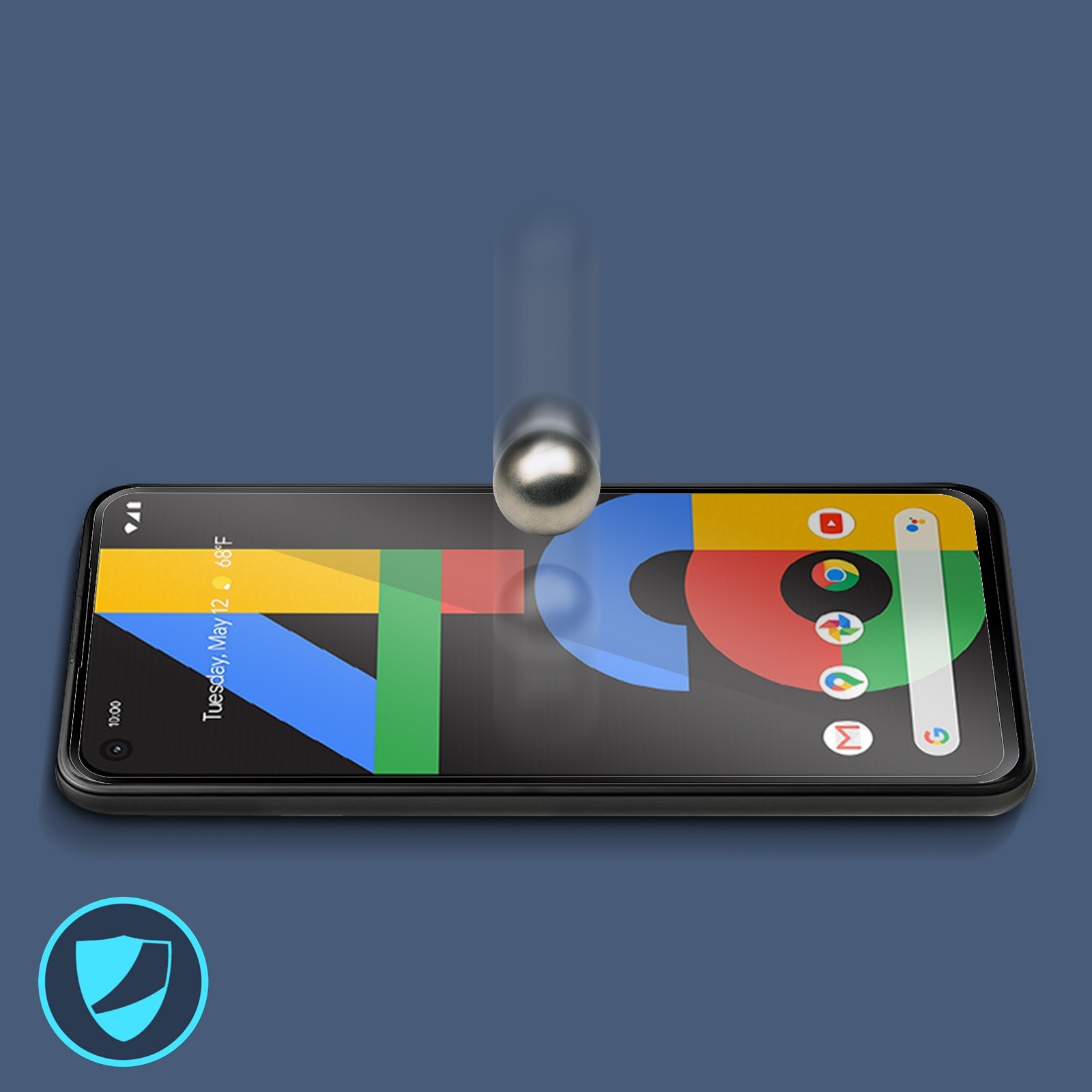 NUOVA pellicola schermo display VETRO rigido BORDO NERO per Google Pixel 4a