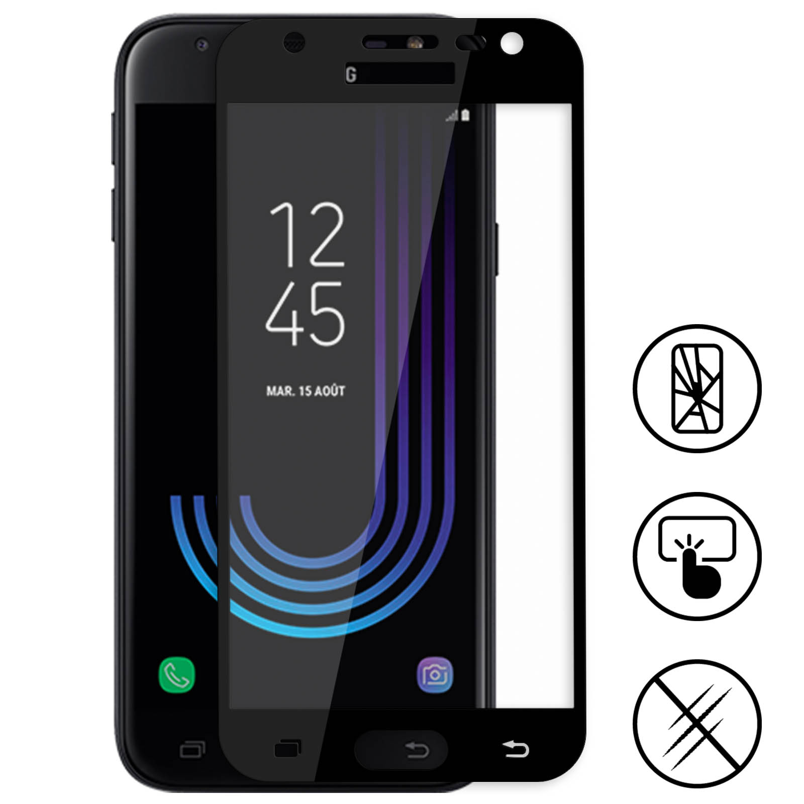 Protecteur D'écran En Verre Trempé Pour Samsung Galaxy J3 (2017) - Neuf Sous Blister