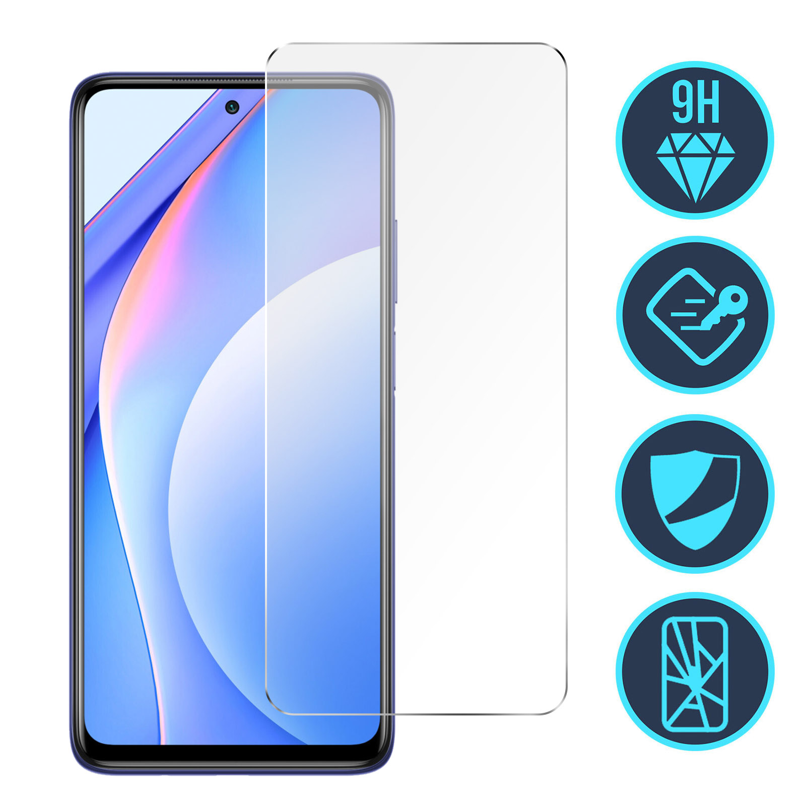 Protezione Schermo 9h Vetro Temperato Per Xiaomi Mi 10T Lite 5G