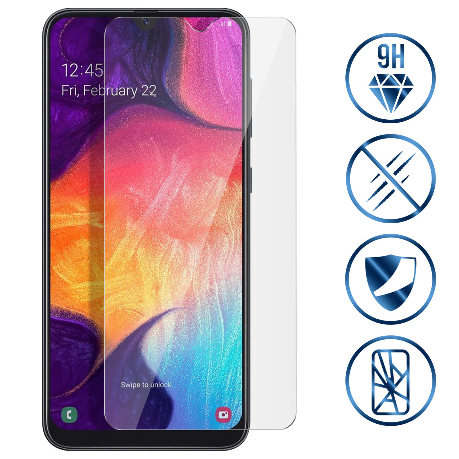 Vetro Temperato Gorilla Tech Per Samsung Galaxy A41 | 2.5D 9H | Trasparente