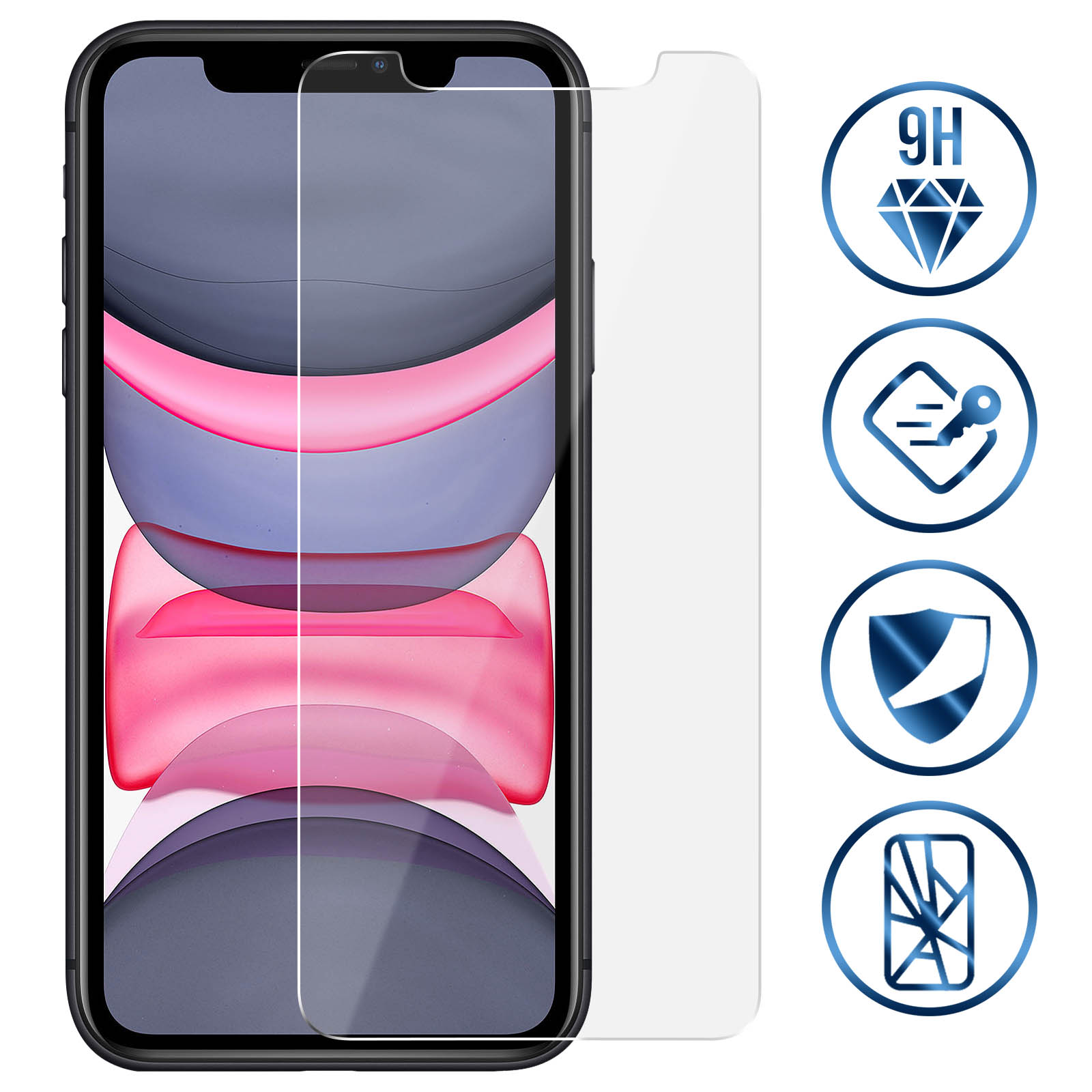 MediaDevil Magicscreen Privacy Per IPhone 11 E XR – Vetro Temperato 0,4mm, Anti-spiato, Bordi Arrotondati, Made In UK - 2