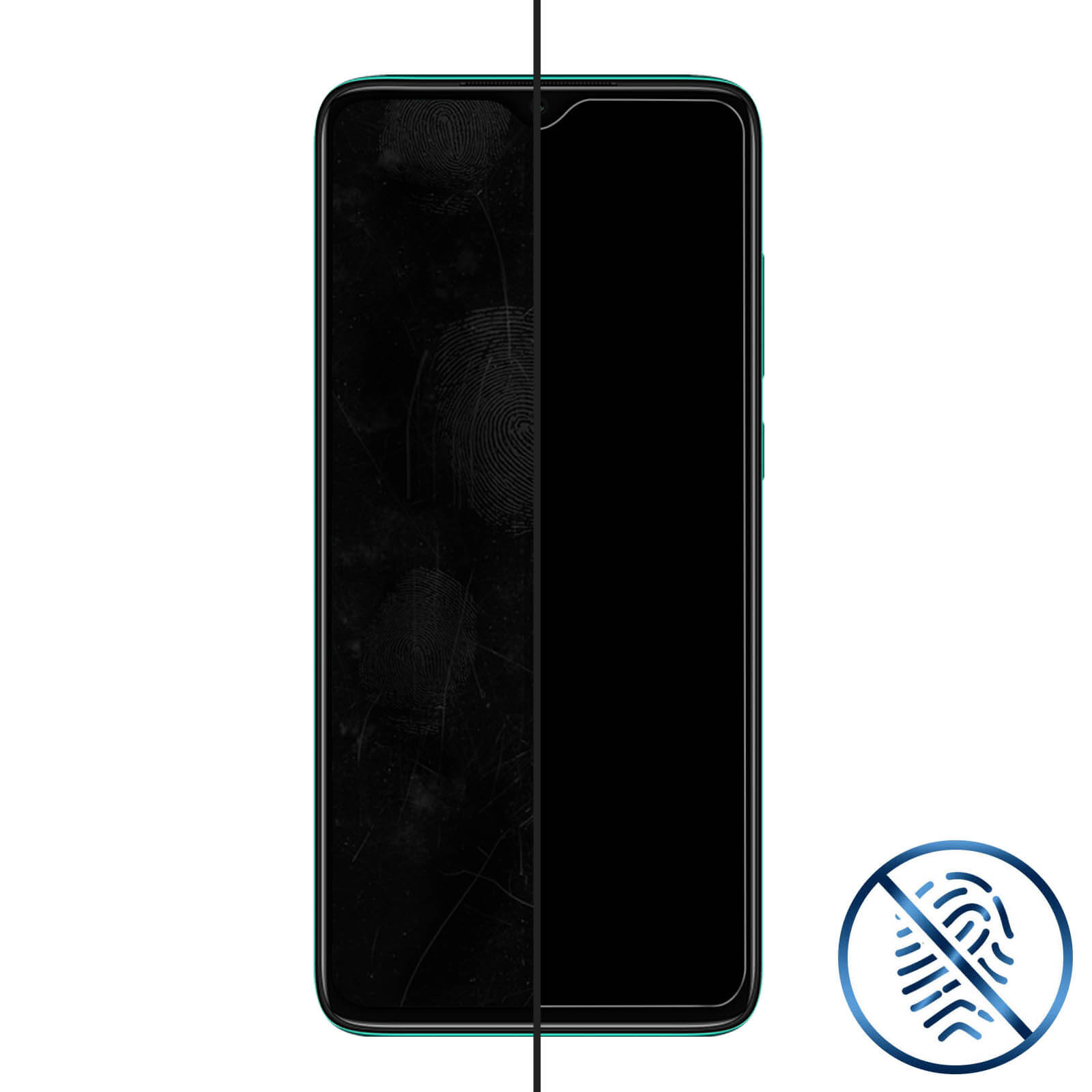 Pellicola In Vetro Temperato Per Xiaomi Redmi Note 8 Pro – 2 Pezzi – Durezza 9H, Anti Impronte – Copertura Totale Nera - 6