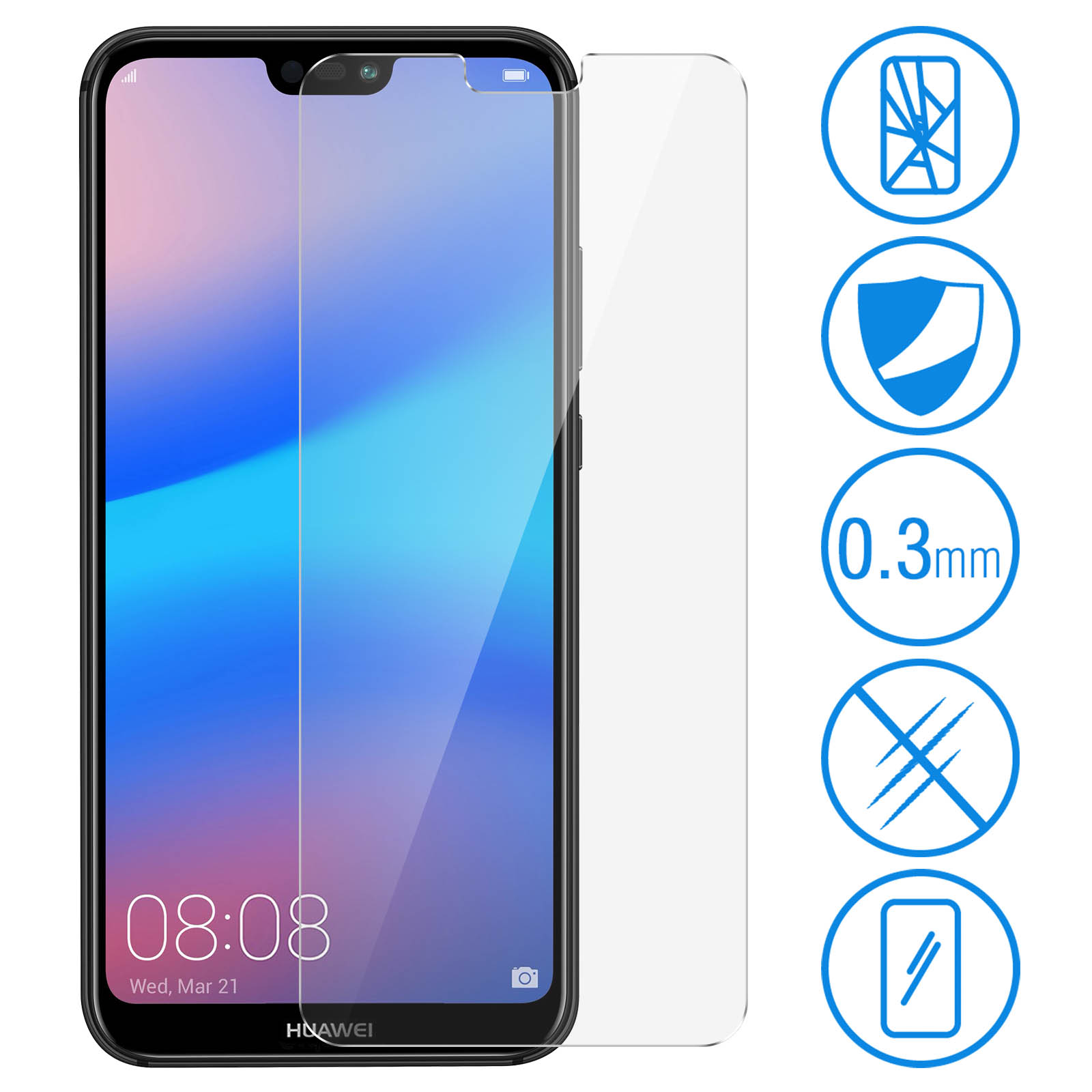 Vitre Arrière Pour Huawei P20 Lite (ALE-LX1) - Plusieurs Coloris Disponibles