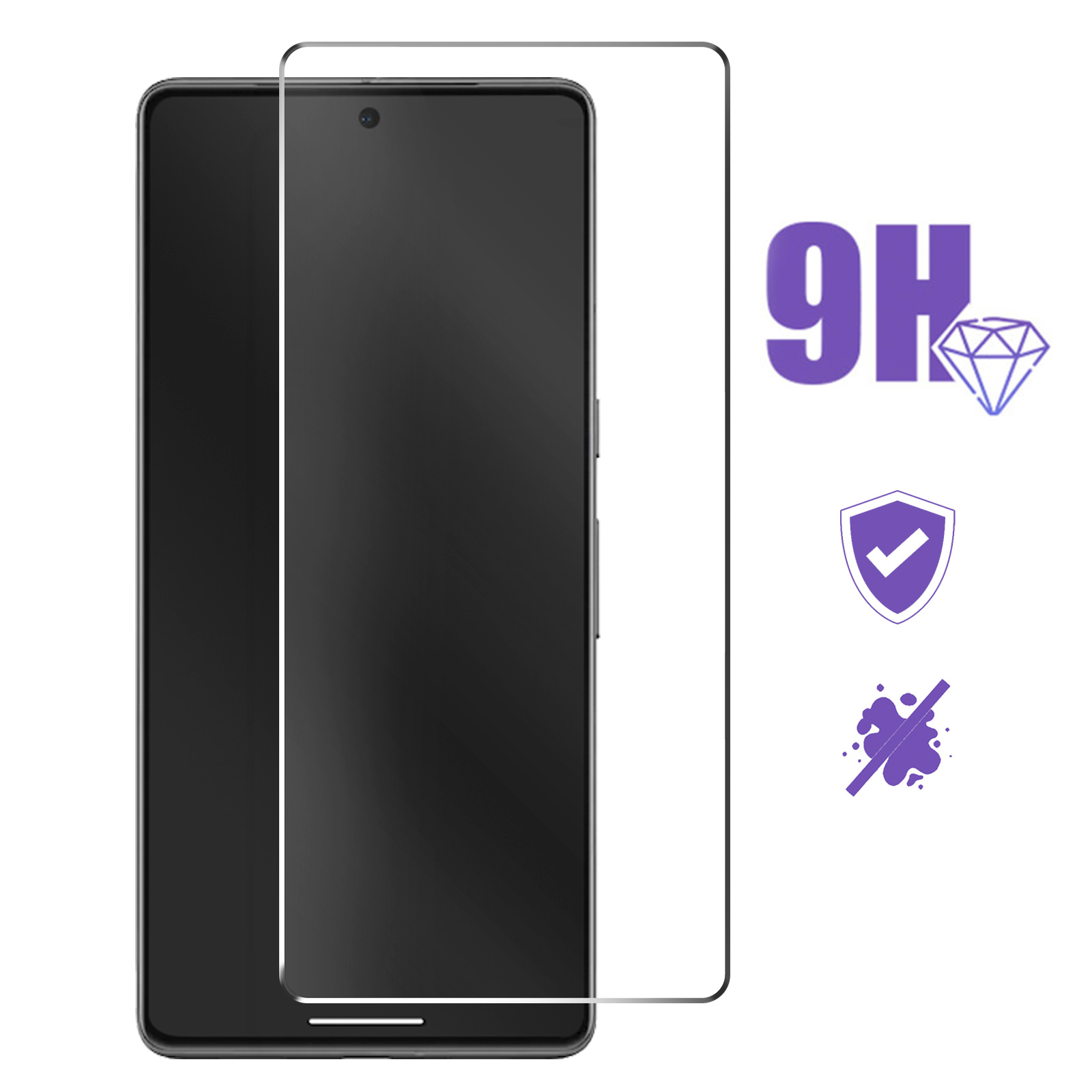 Pack Protection écran Google Pixel 7 – 2 Verres Trempés 2.5D + 2 Protections Caméra, Dureté 9H