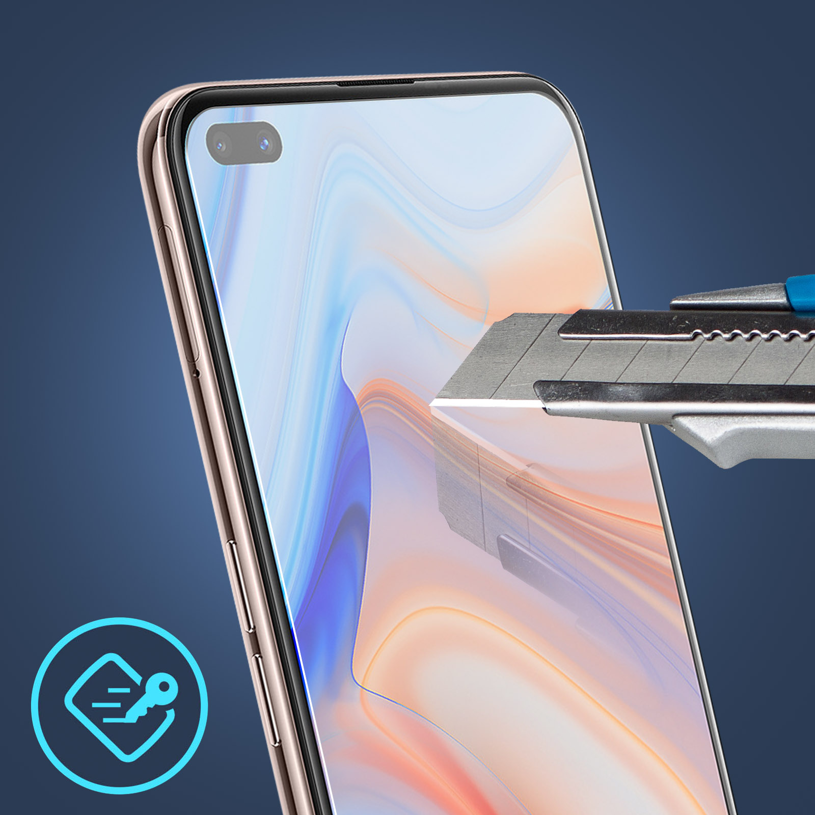 Protection écran Verre Trempé 9H Transparent Pour OPPO RENO 4Z - Compatible Parfaitement