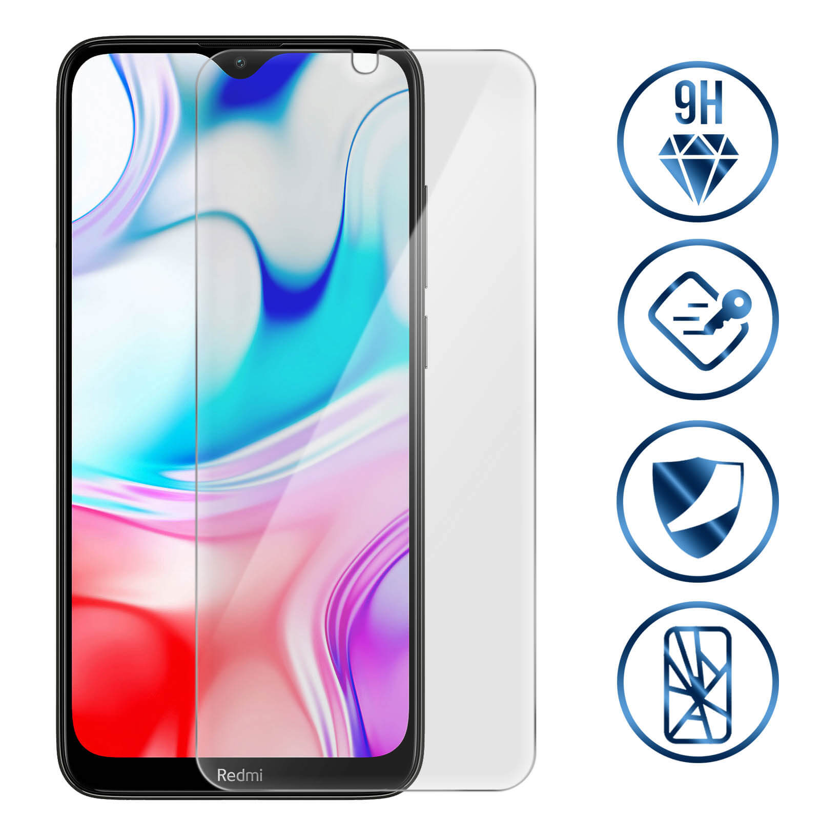 Proteggi Schermo Xiaomi Poco Pellicola In Vetro Temperato Per Xiaomi Poco X3 Pro - Protezione Display Trasparente, Facile Applicazione Poco C40 - Foto 2