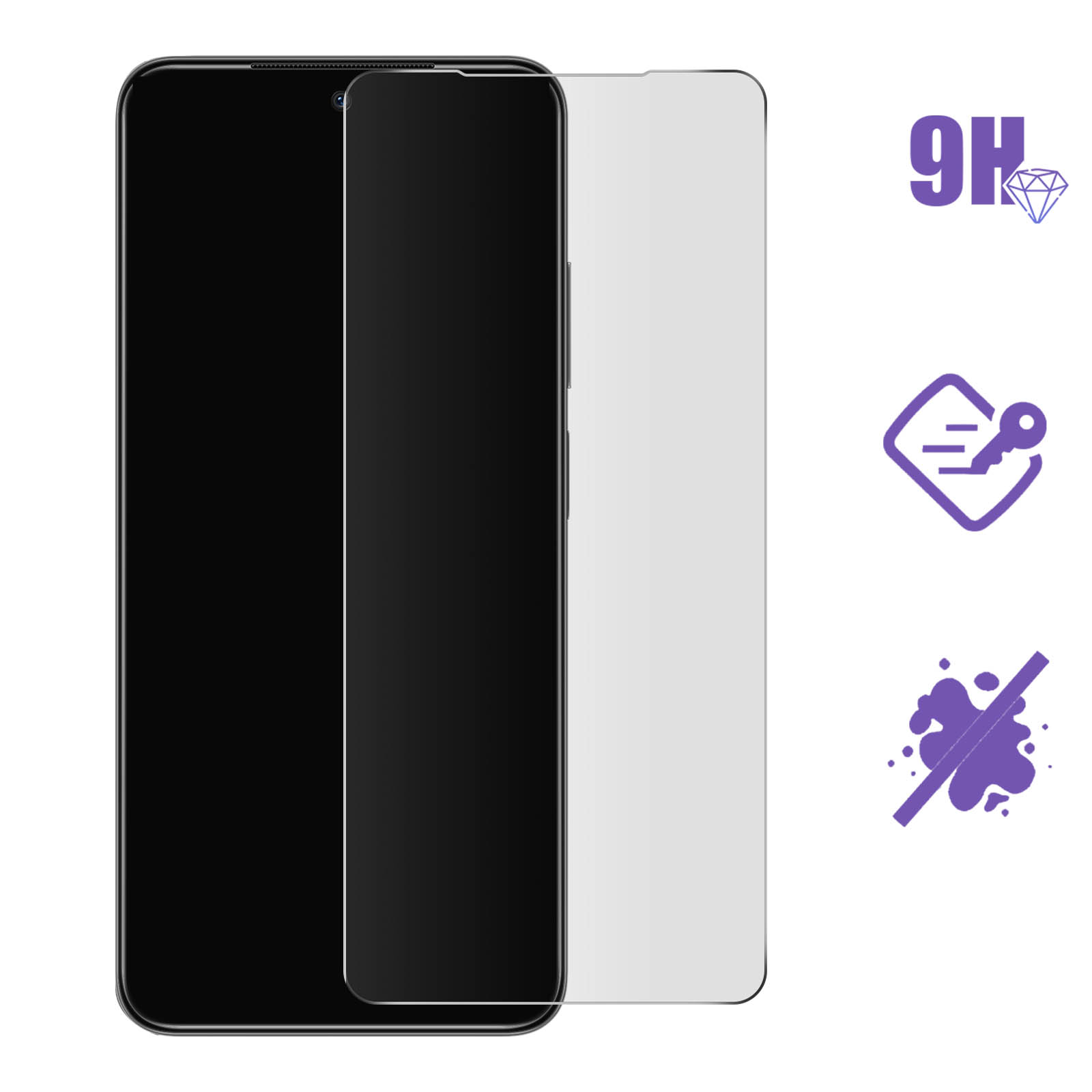 UNO' Vetro Temperato Per Xiaomi Redmi Note 11 / 11S (6.43") - 2 Pezzi, Durezza 9H, Antigraffio, Anti-impronta