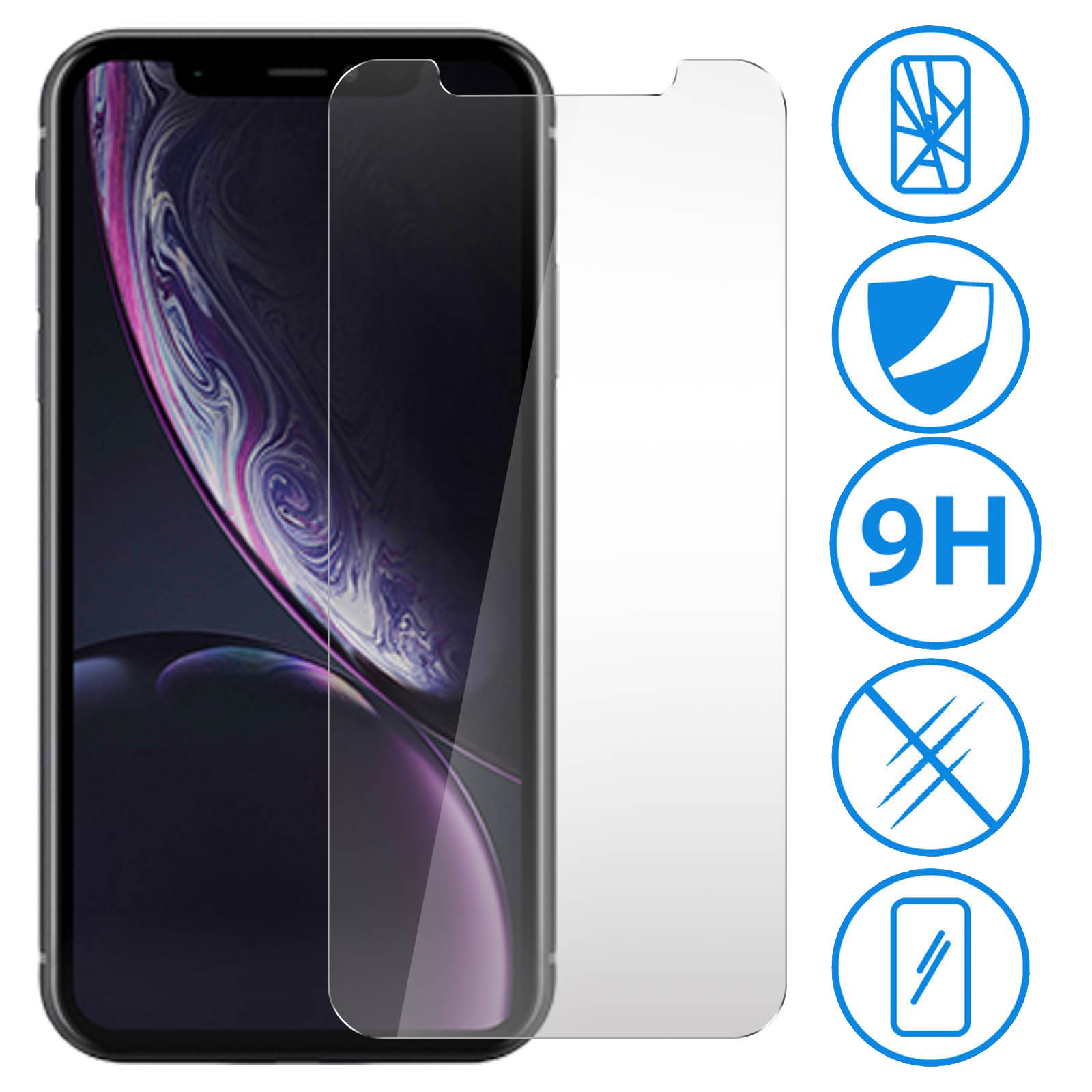 Lot De 4 Protections Écran En Verre Trempé Pour IPhone (Modèles 5 à 13 Et SE/XR/XS) - Neuf