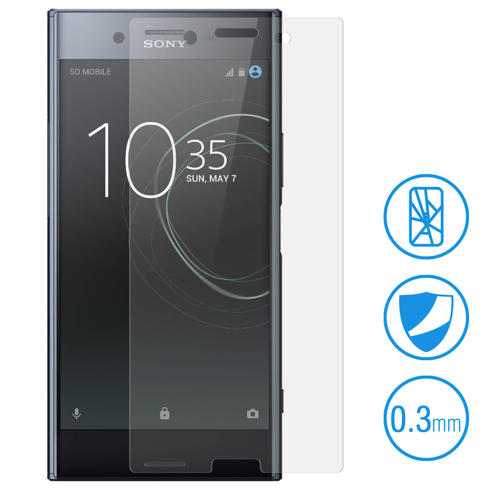 Housse De Protection Néoprène Pour Sony Xperia XZ Premium - Avec Clip Ceinture