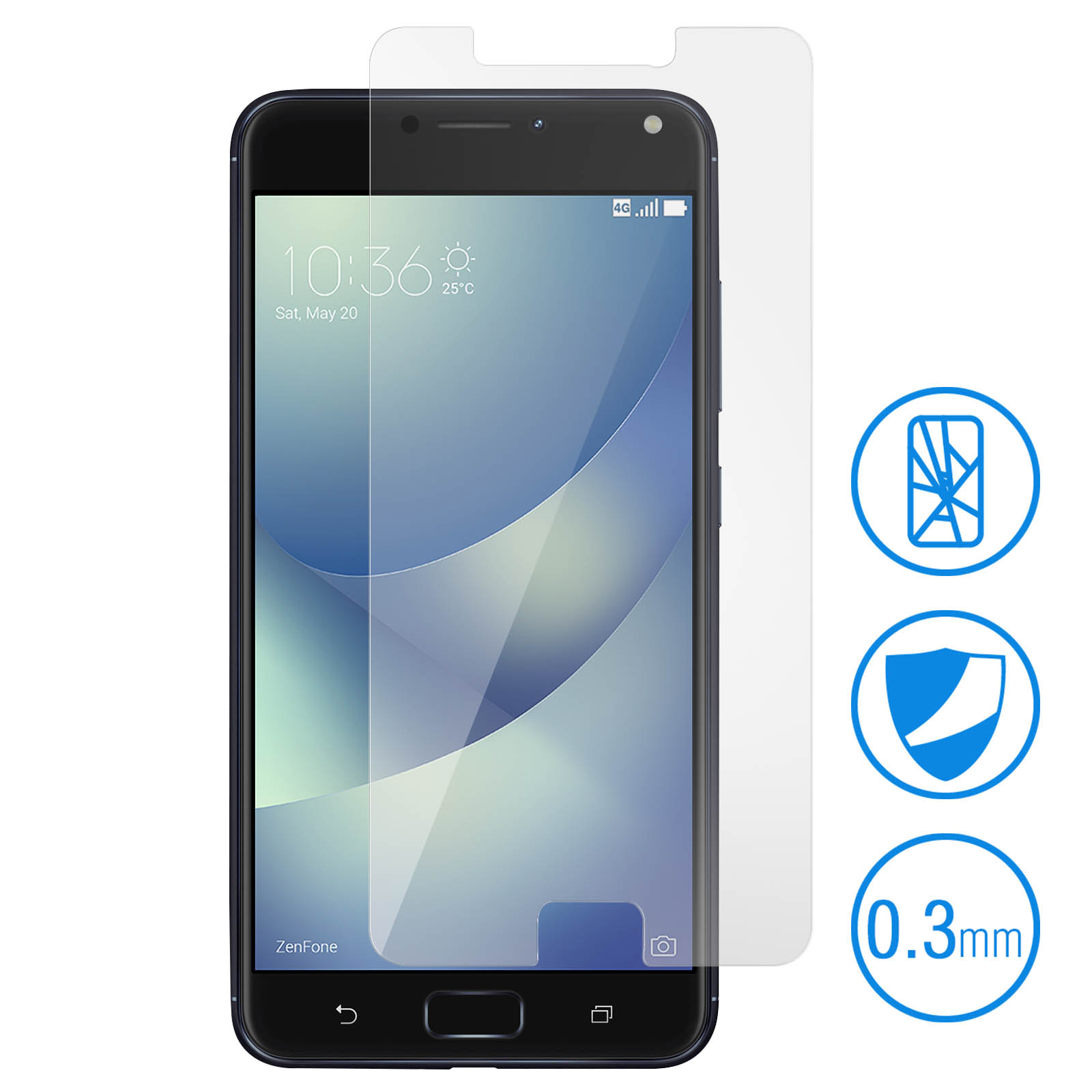 Bruni 2x Écran protecteur pour Asus ZenFone 3 ZE520KL Protecteur d'écran