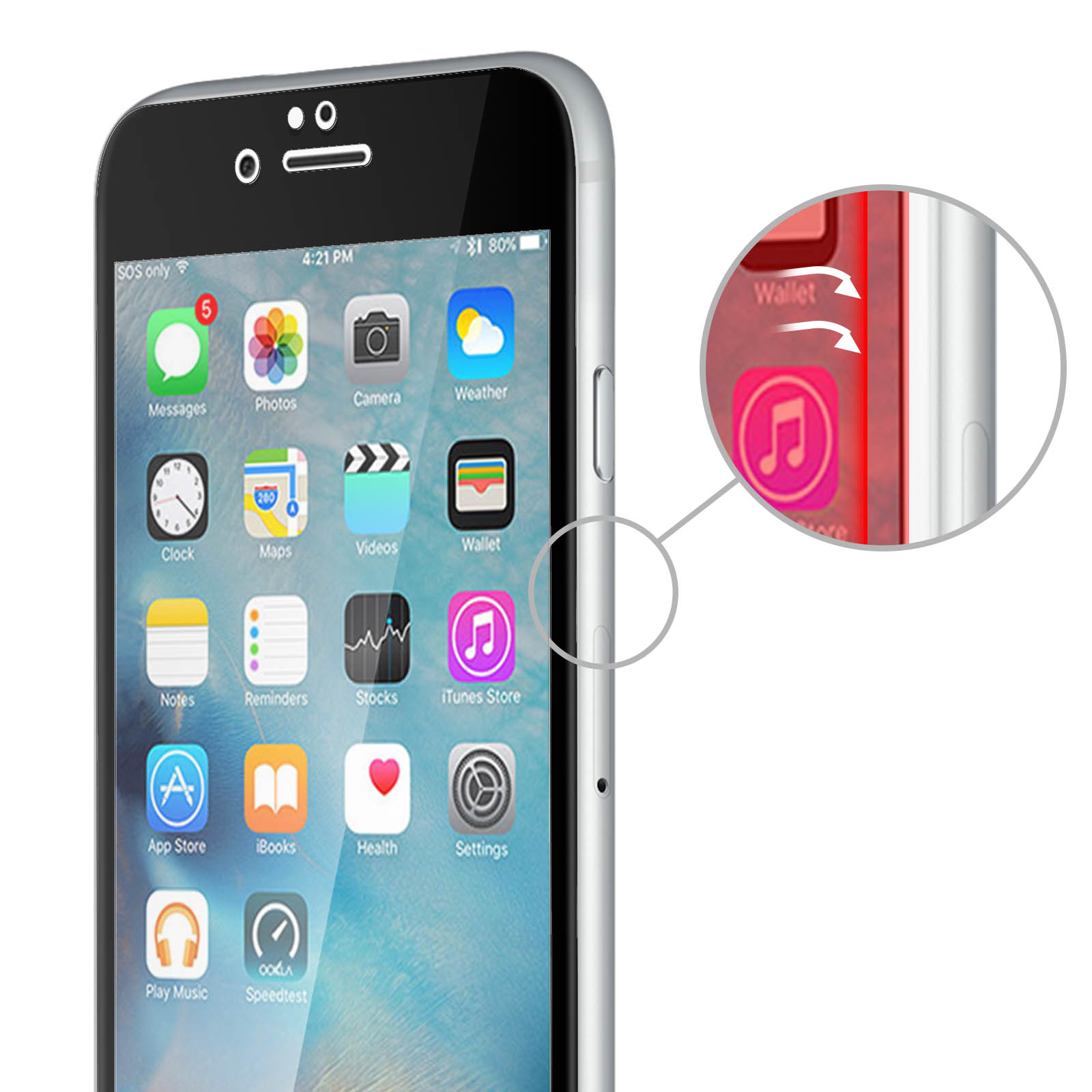 Anti-Peek Privacy Screen Protector For IPhone 6/6S – Black - Foto 8