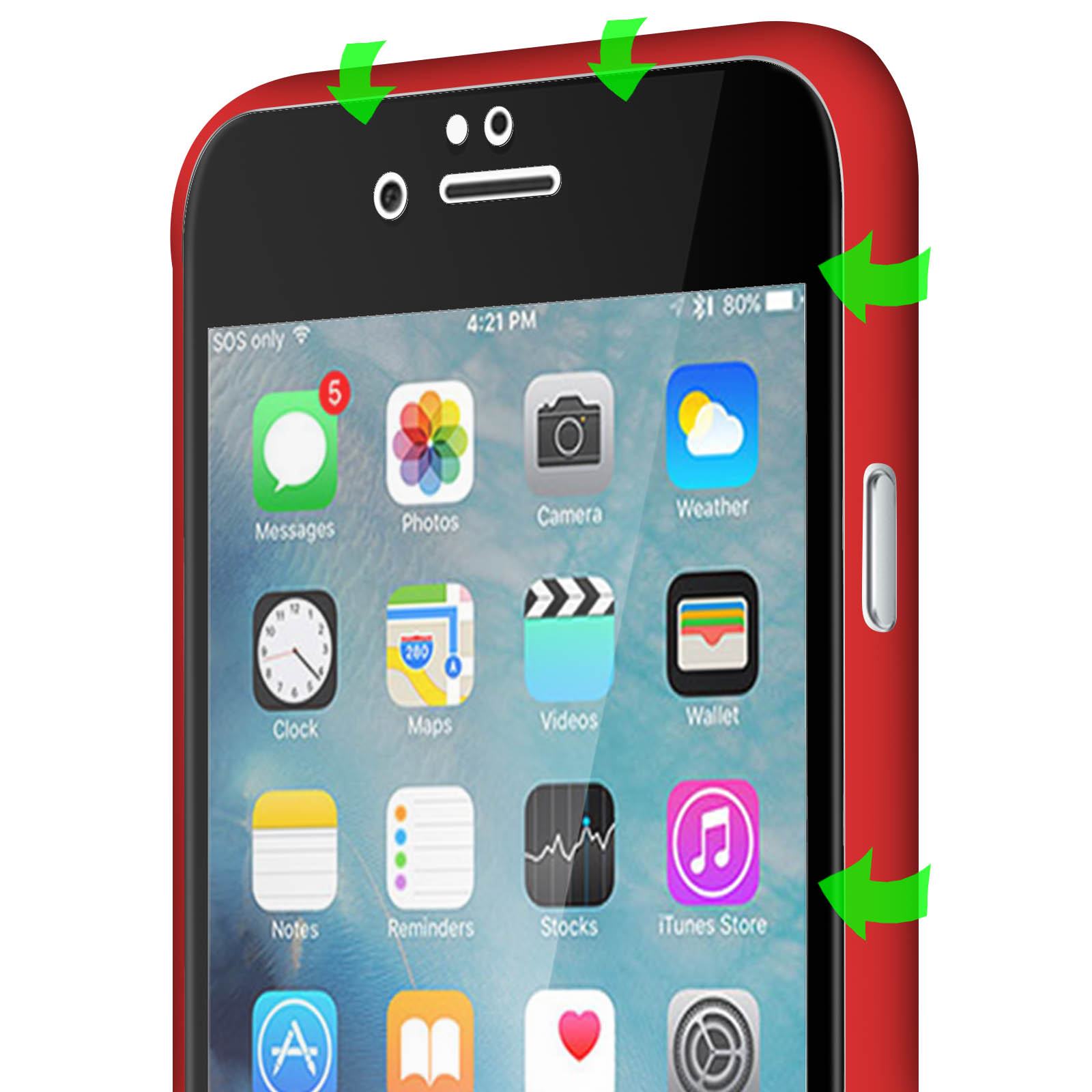 Brand New Genuine Gorilla complet verre trempé protecteur pour iPhone 7 PLUS-Noi