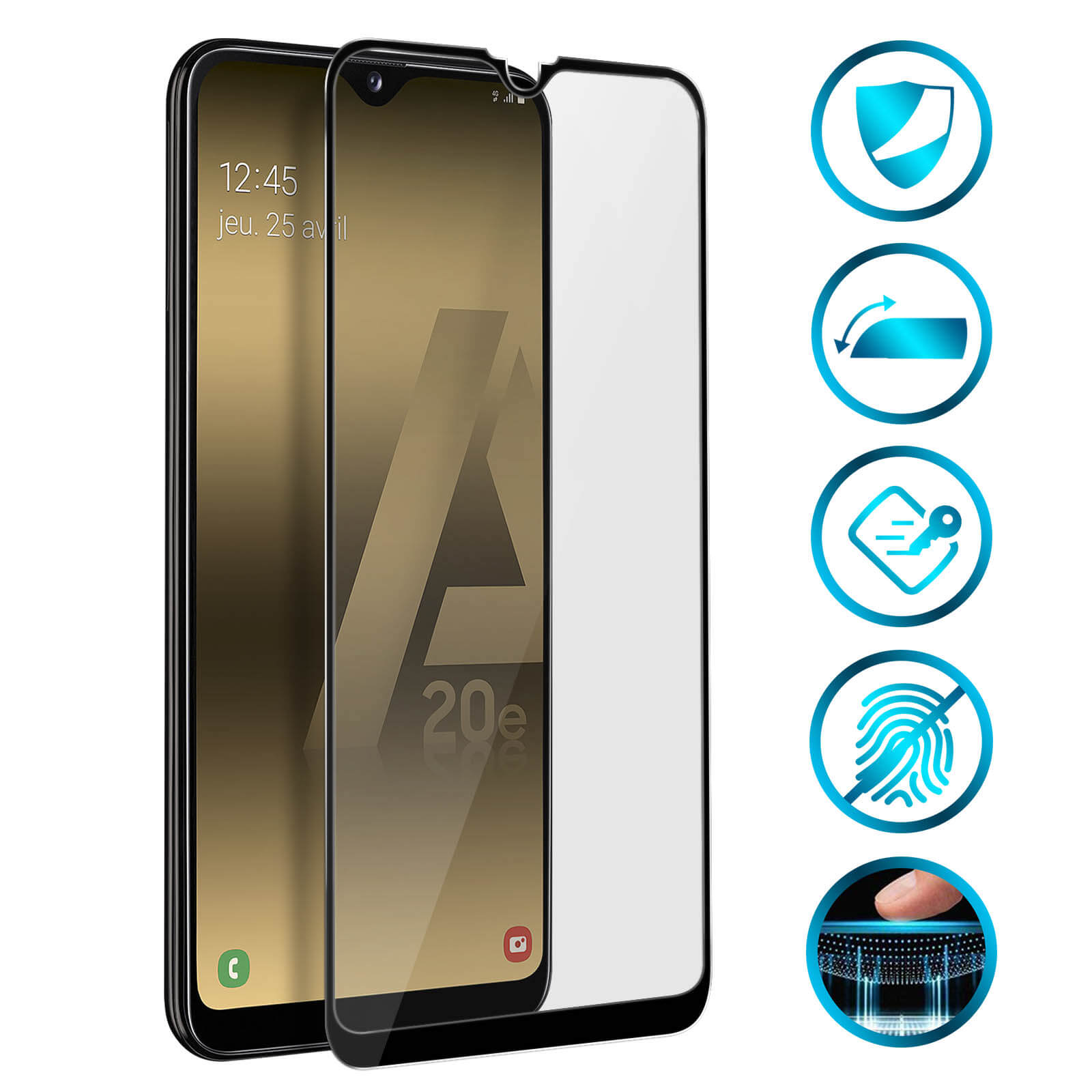 J&D Compatibile per 3-Pack Galaxy A5 2017 Pellicola Protettiva, [Vetro Temperato] [Non Piena Copertura] HD Chiaro Balistico Vetro Protezione Schermo per Samsung Galaxy A5 (Release in 2017