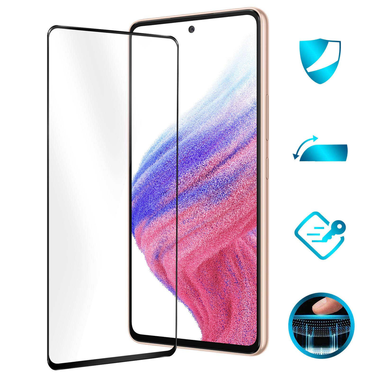 Pellicola In Vetro Temperato 9H Per Oppo A53 / A53s (6,5'') - Antigraffio E Trasparente