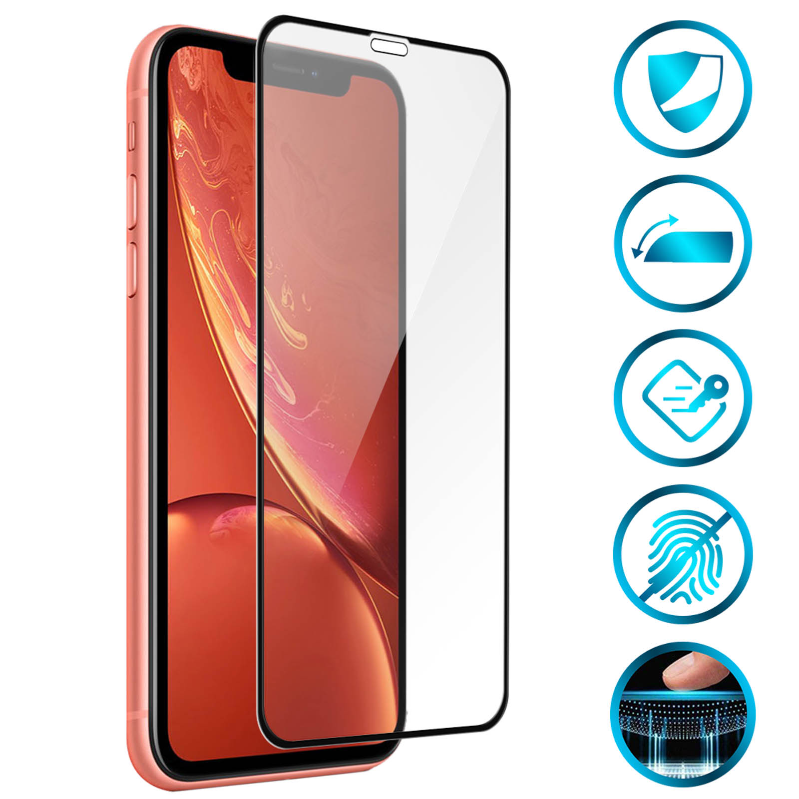 Slabo 4 x Pellicola Protettiva per Display Compatibile con iPhone X