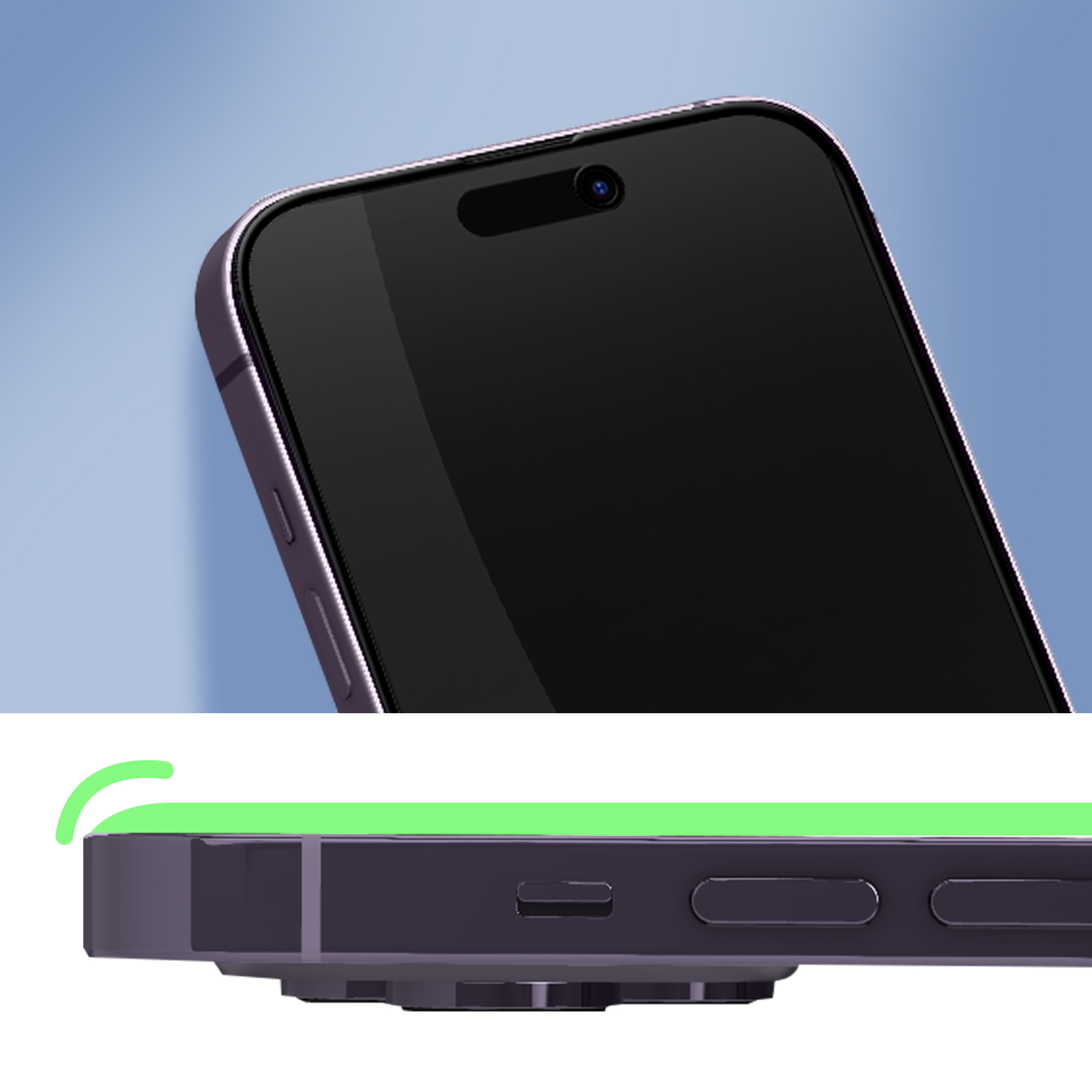 3x vetro protettivo 9H per iPhone 14 Pro Max vetrino temperato marca