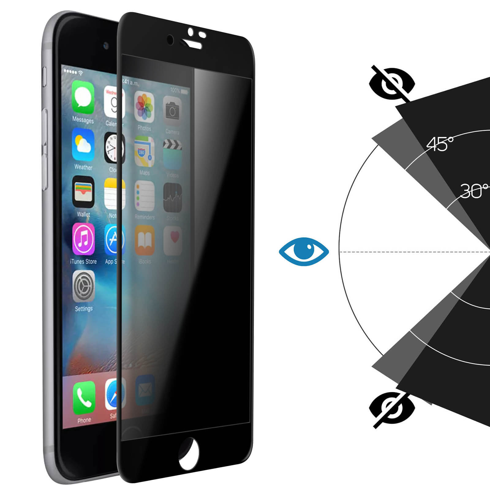 Privacy pellicola salvaschermo anti-spia per iPhon... – Vicedeal