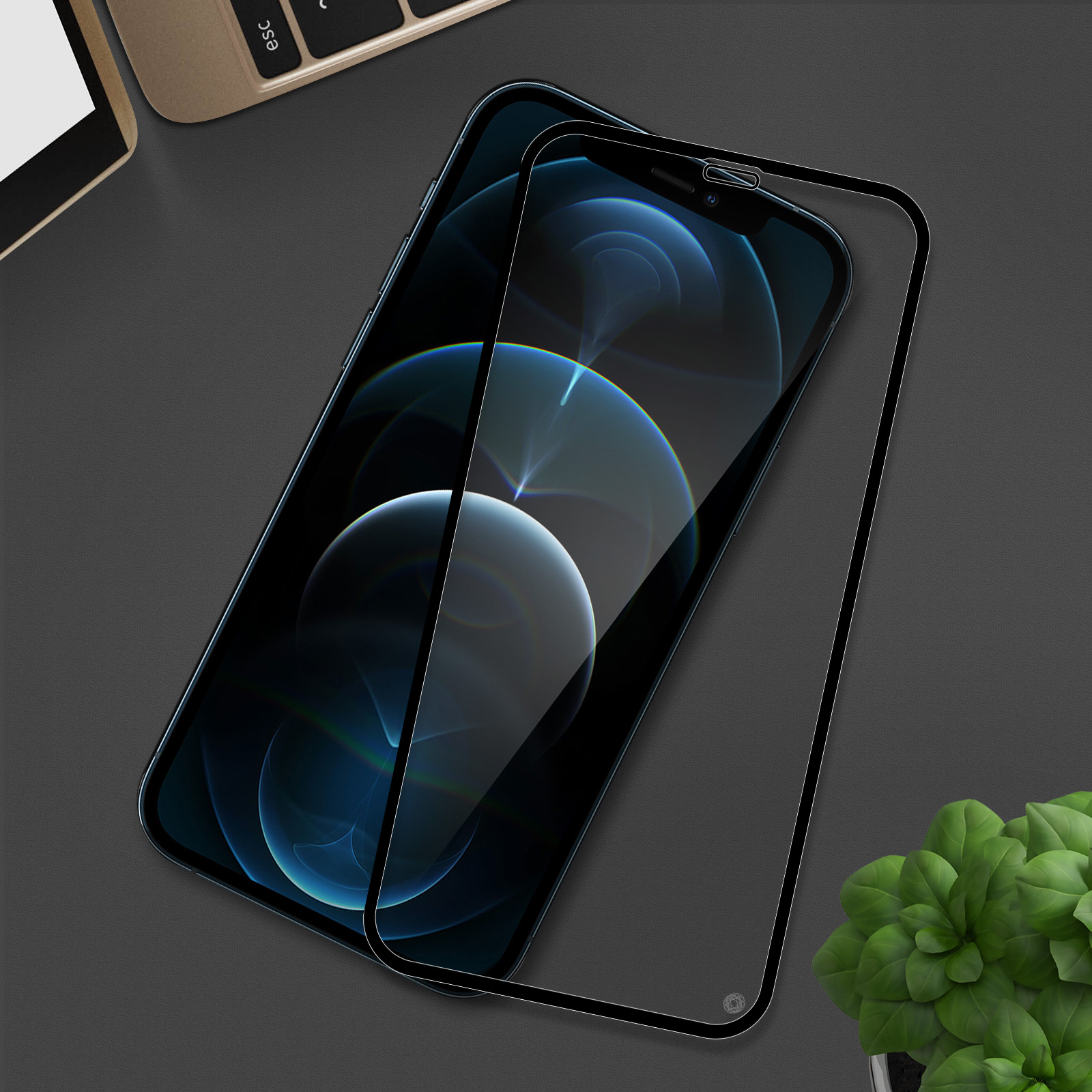 Force Glass – Pellicola In Vetro Minerale 9H Per IPhone 12 / 12 Pro – Anti Impronta E Kit Applicazione – Garanzia A Vita - 5