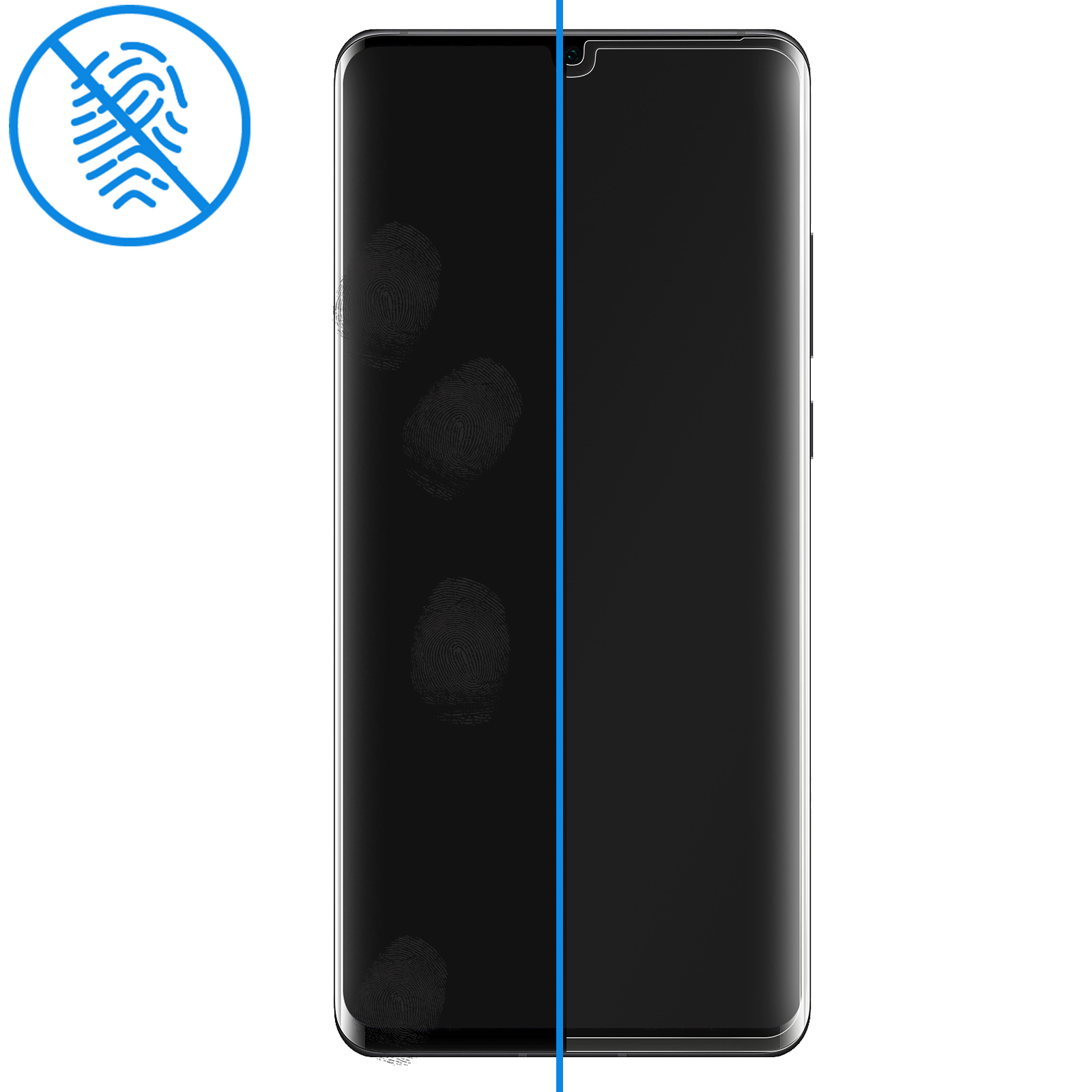 Verre Trempé Anti-espion Pour Huawei P30 - Protection Confidentialité, Dureté 9H - 2 Pièces - Sans Bulles, Anti-rayures