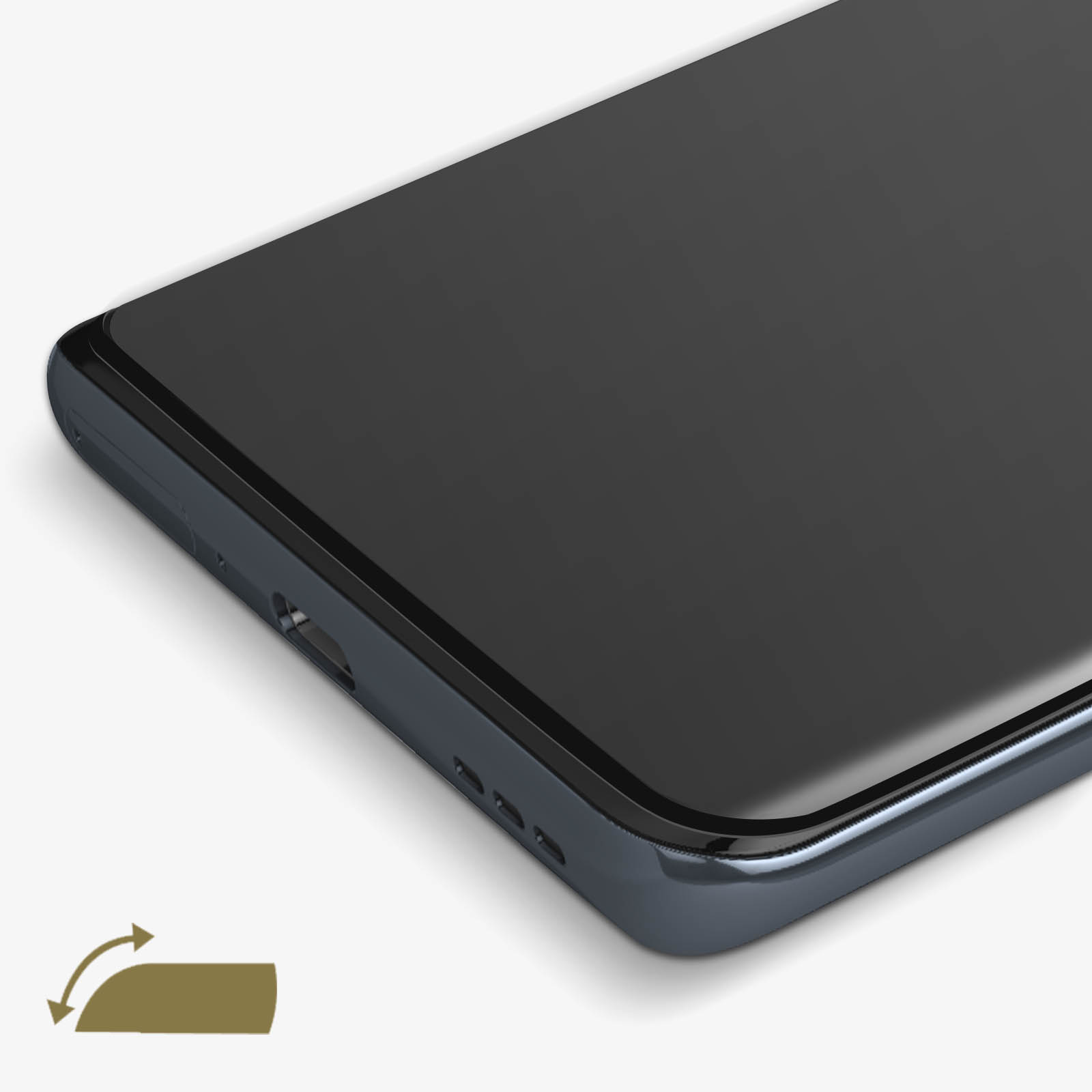 Verre Trempé Pour OPPO Reno 6 - Protection écran Incurvé 9D, Noir, Ultra-fin