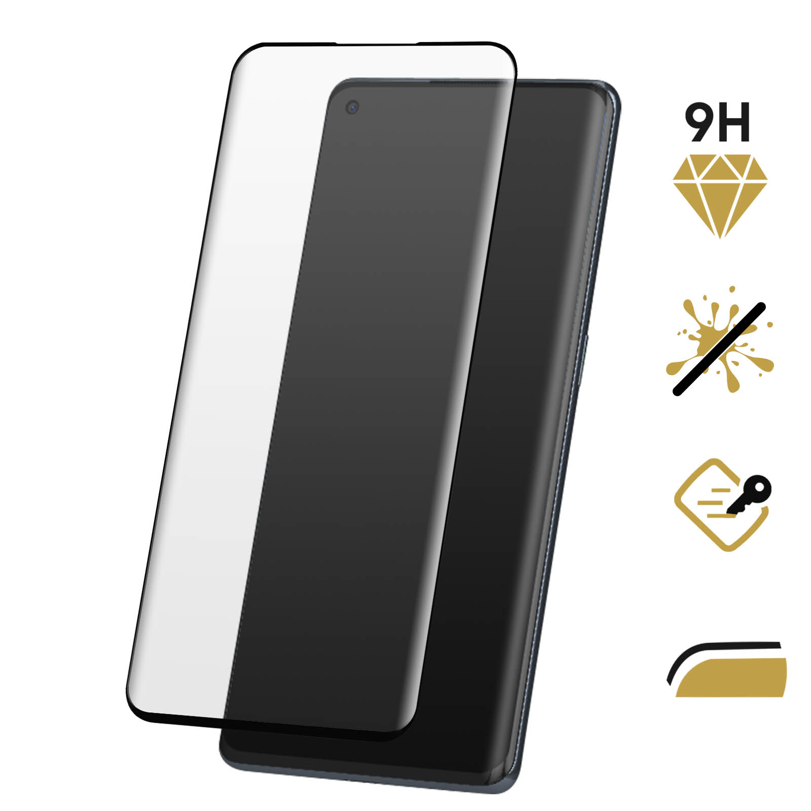 Protection écran Verre Trempé 9H Pour Oppo Reno 6 5G - Transparent, Neuf, Fabriqué En Chine