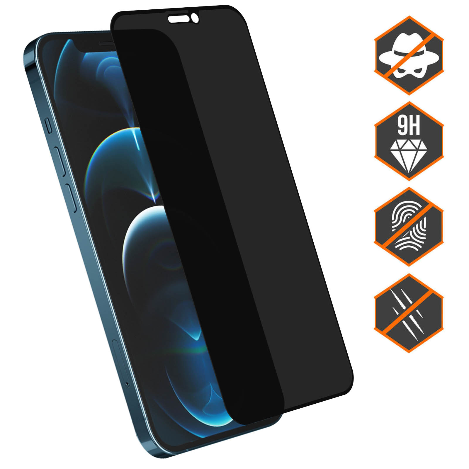 Anti-spia Vita Privata Vetro Temperato Protezione per Schermo IPHONE 8 7 Anti-spia Vita Privata Vetro Temperato Protezione per Schermo IPHONE 8 7