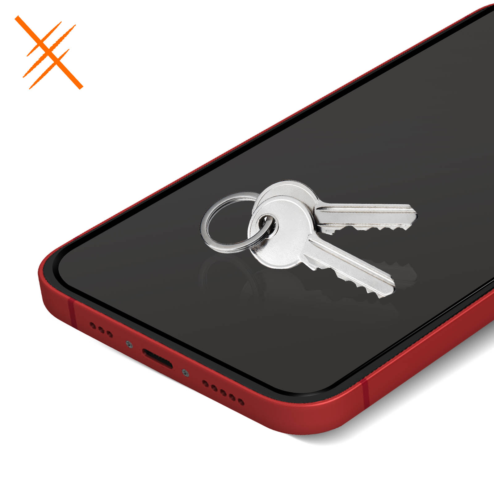 Cracksin Pellicola protettiva in vetro temperato compatibile con iPhone 12, iPhone 12 Pro [anti PRIVACY] Full Cover rigida per display in vetro temperato