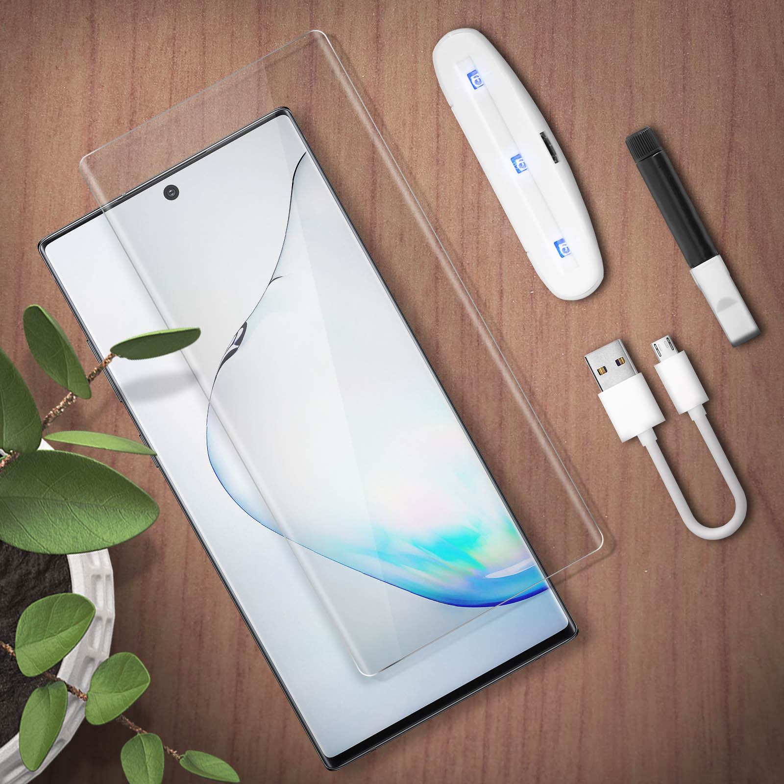 Nandu Pellicola Protettiva ZenGlass Per Gigaset GS370 Plus - Vetro Flessibile 9H, Anti-impronta, Ultra Sottile 0,25 Mm, Made In Germany - 4