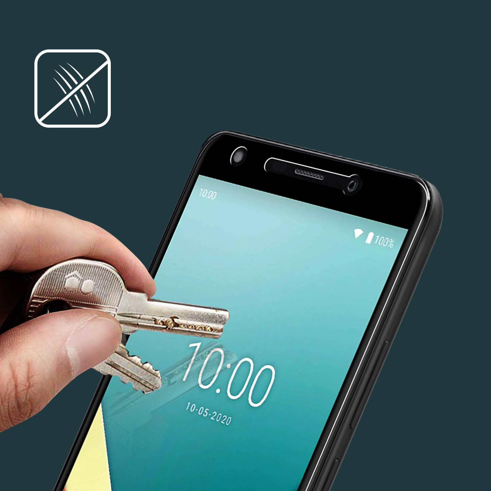 Vetro Temperato Mooov Per Wiko Y61 – Protezione 0,33mm, Anti Graffio, Anti Impronta, Altamente Trasparente - 2