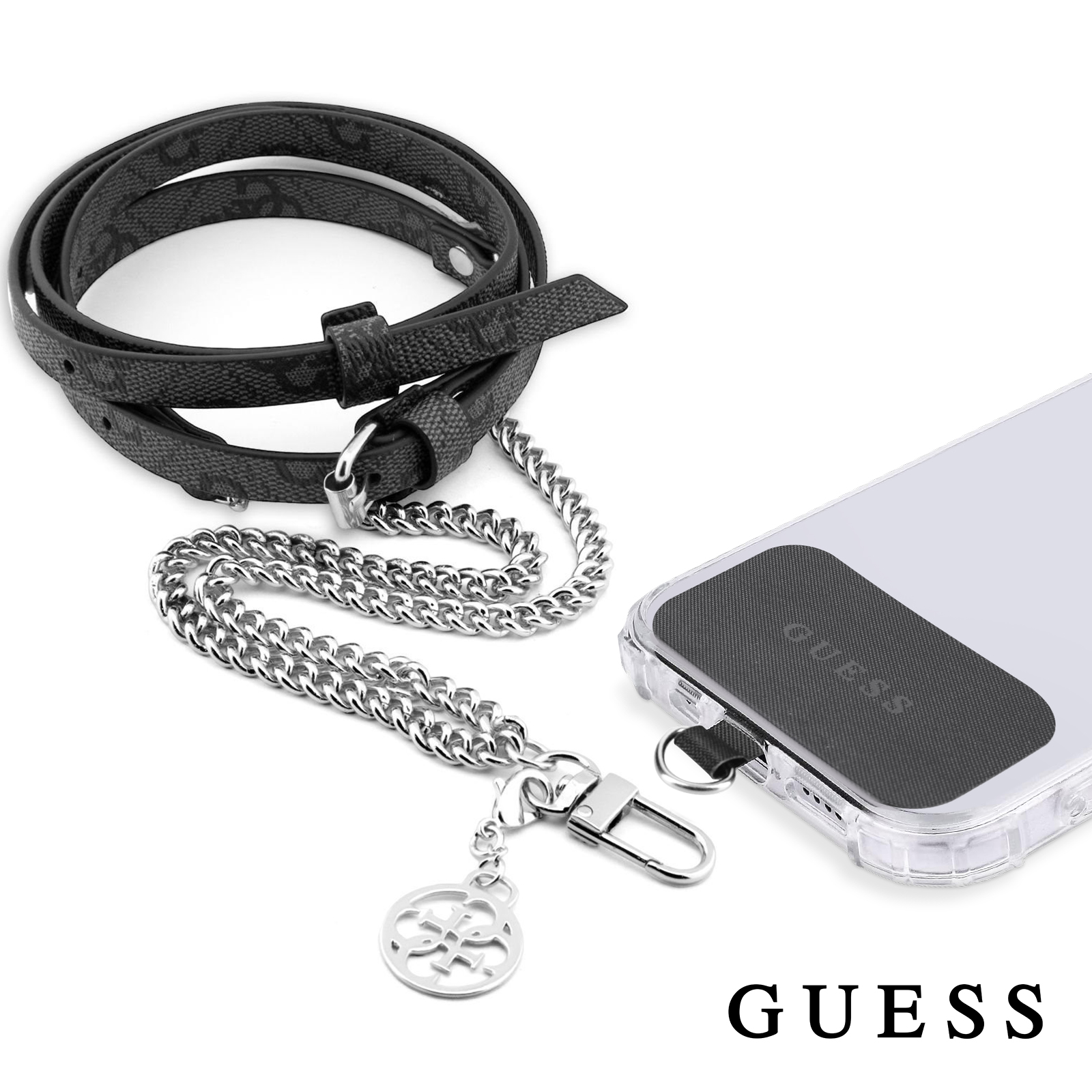 COCASES Bandoulière pour téléphone portable avec patch, collier réglable en nylon pour le cou, compatible avec la plupart des smartphones (noir*2 et noir blanc COCASES Bandoulière pour téléphone portable avec patch, collier réglable en nylon pour le cou, compatible avec la plupart des smartphones (noir*2 et noir blanc