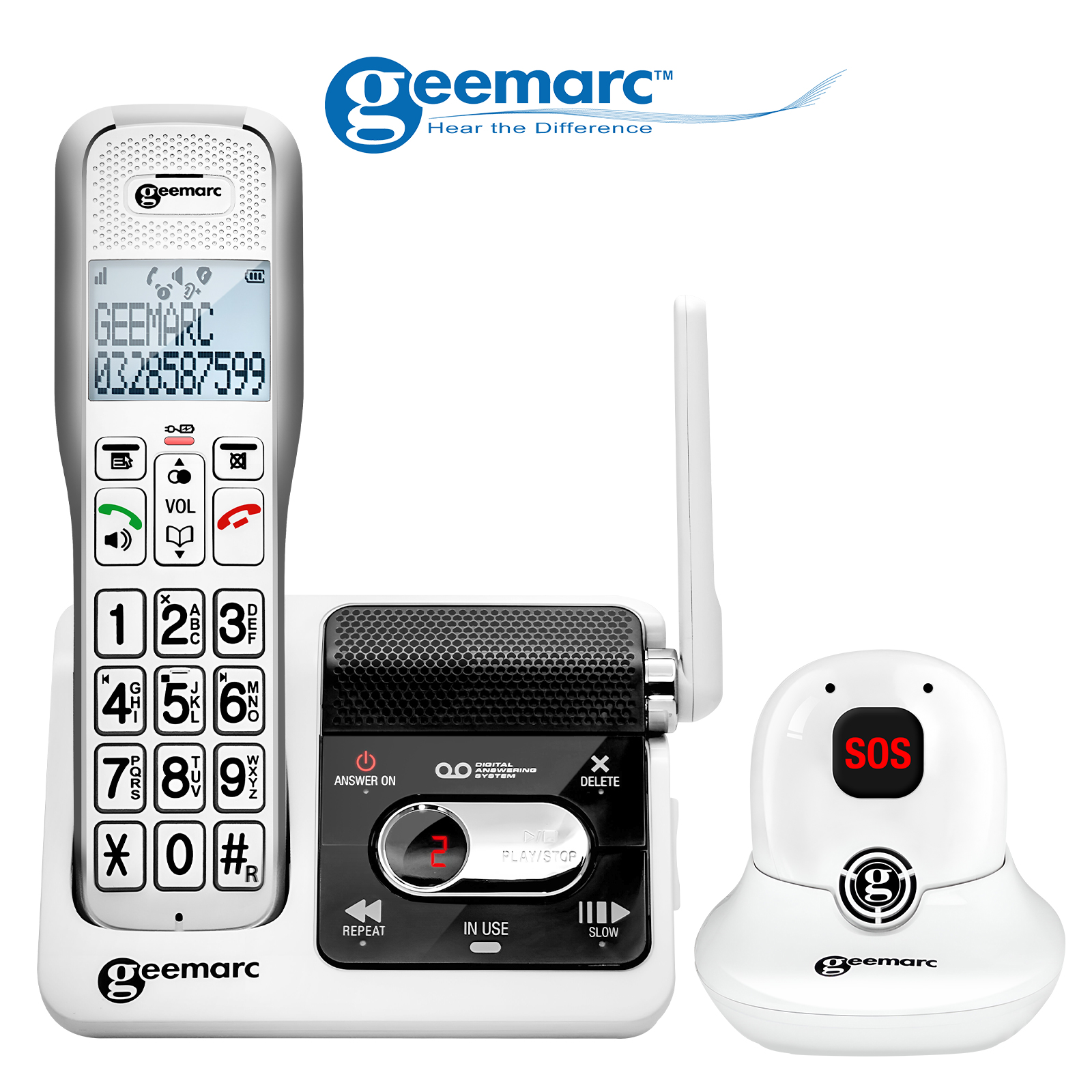 Extra SOS Bracelet for Geemarc CL610 Phone