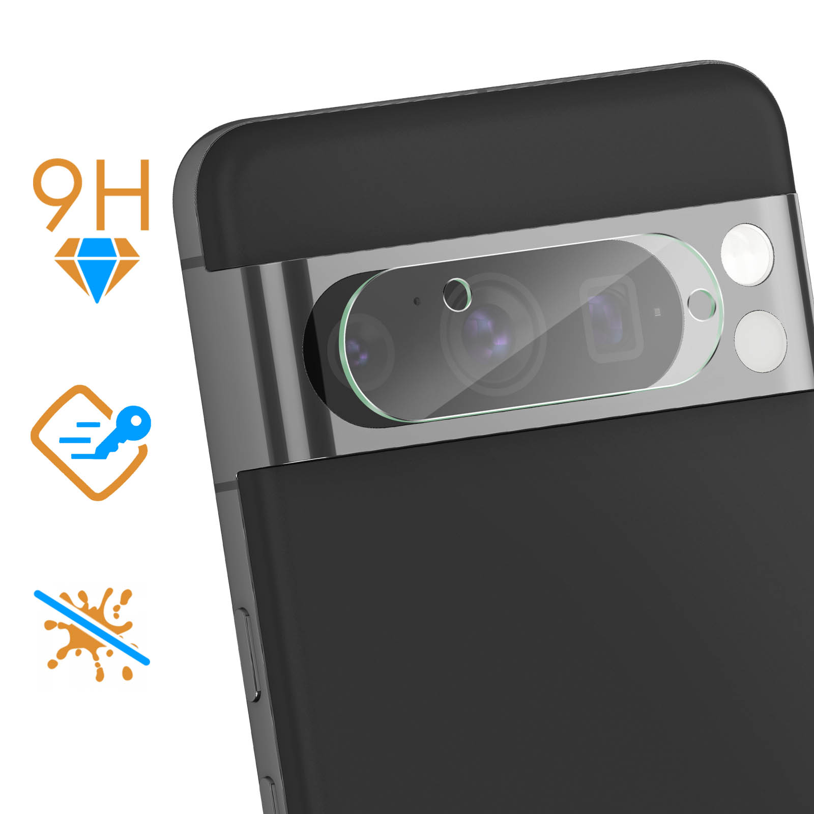 Slanku [3 Pezzi Privacy Vetro Temperato per Google Pixel 8 Pro