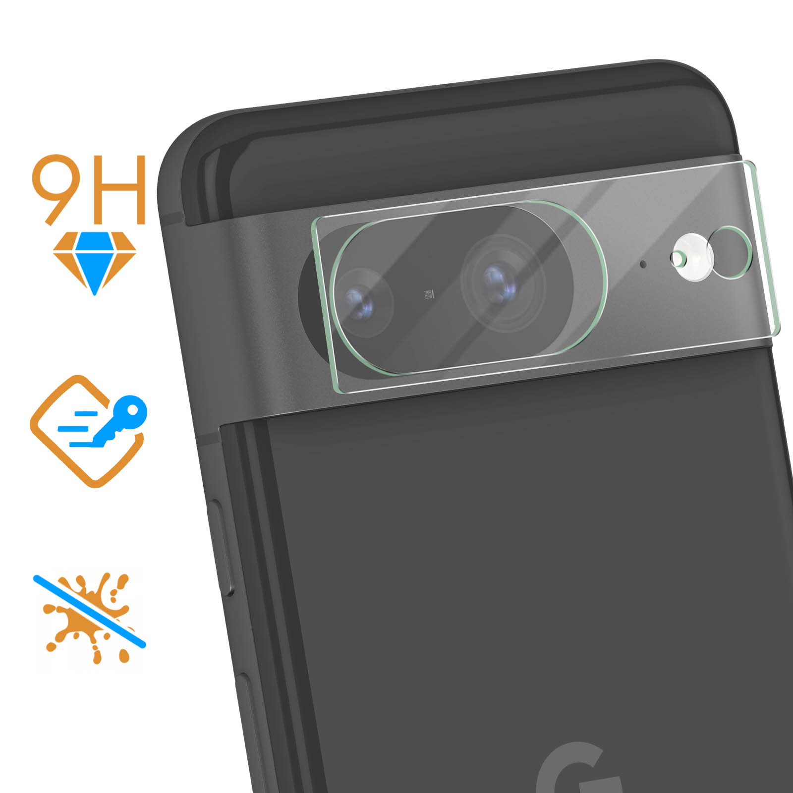Protection écran Google Pixel 8 – Verre Trempé Transparent – Générique – Neuf En Blister