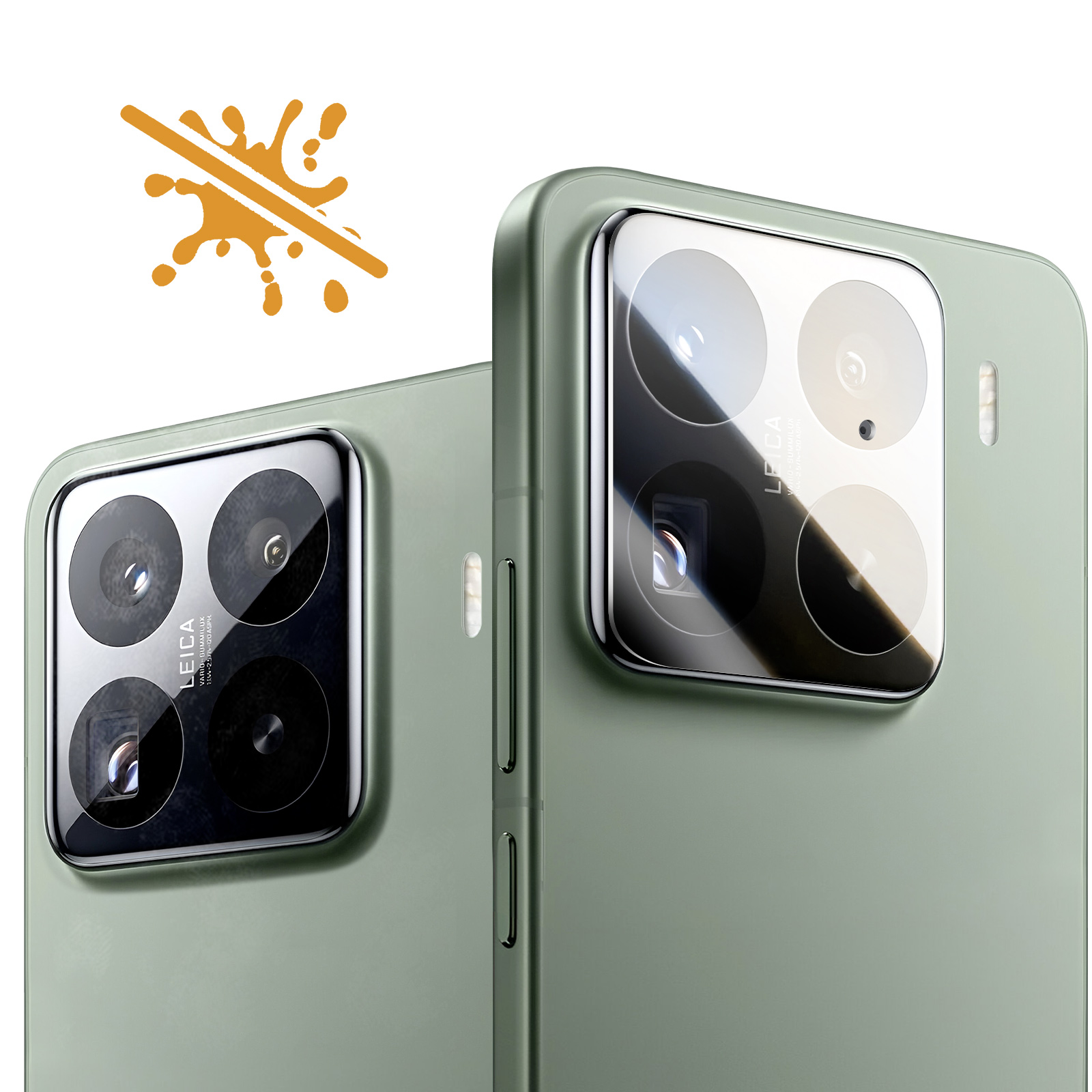 Xunzii 3 Pezzi Pellicola Fotocamera per Xiaomi Mi 14T 5G, Durezza 9H Vetro Temperato Camera Protezione Lente, Anti Graffi Senza Bolle HD Trasparenza Lente Protettiva Film