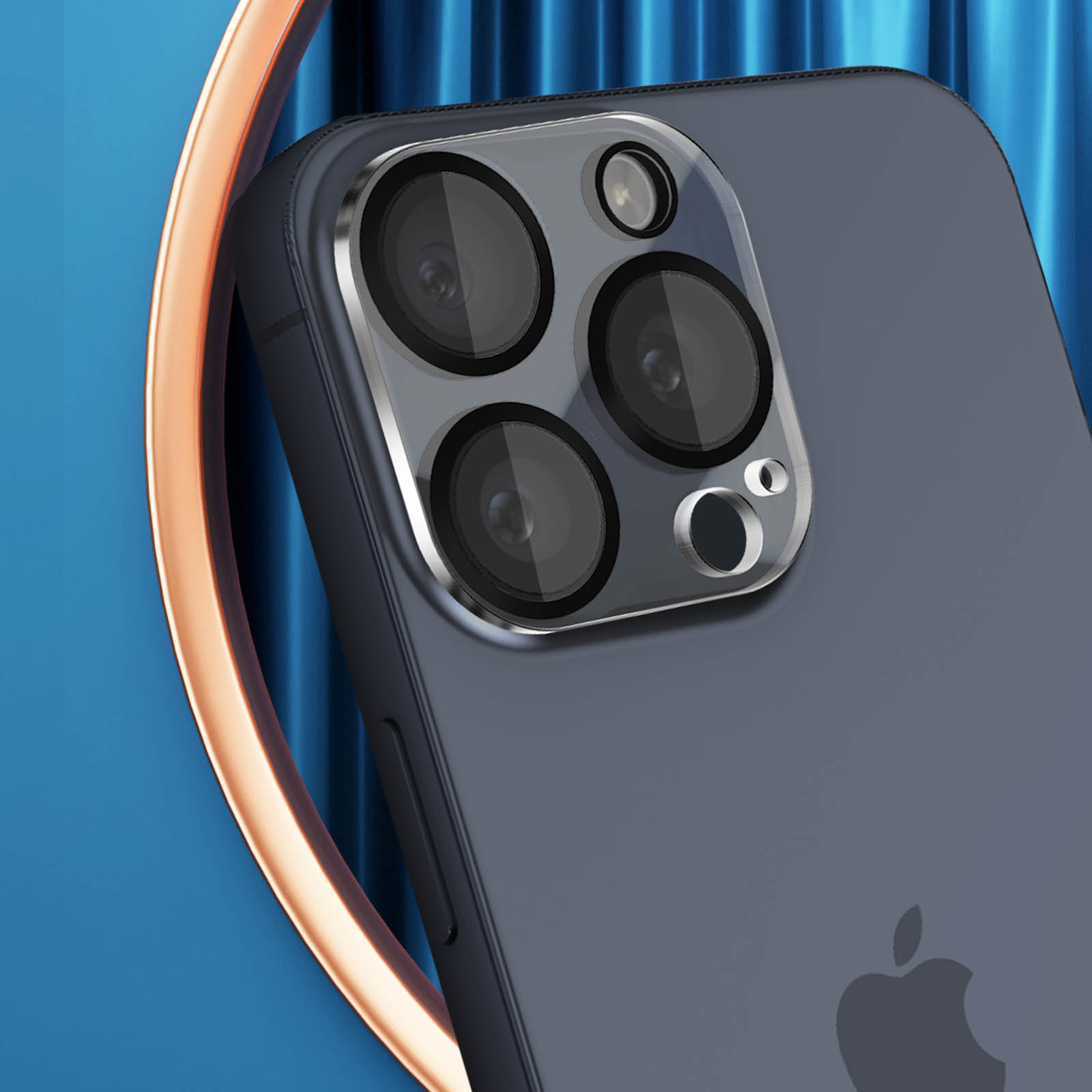 JEHOO 4 Protezioni Per Fotocamera In Vetro Temperato Per IPhone 14/14 Plus/15/15 Plus, 2 Confezioni, Con Maschera Di Posizionamento, Antigraffio E Anti-riflesso