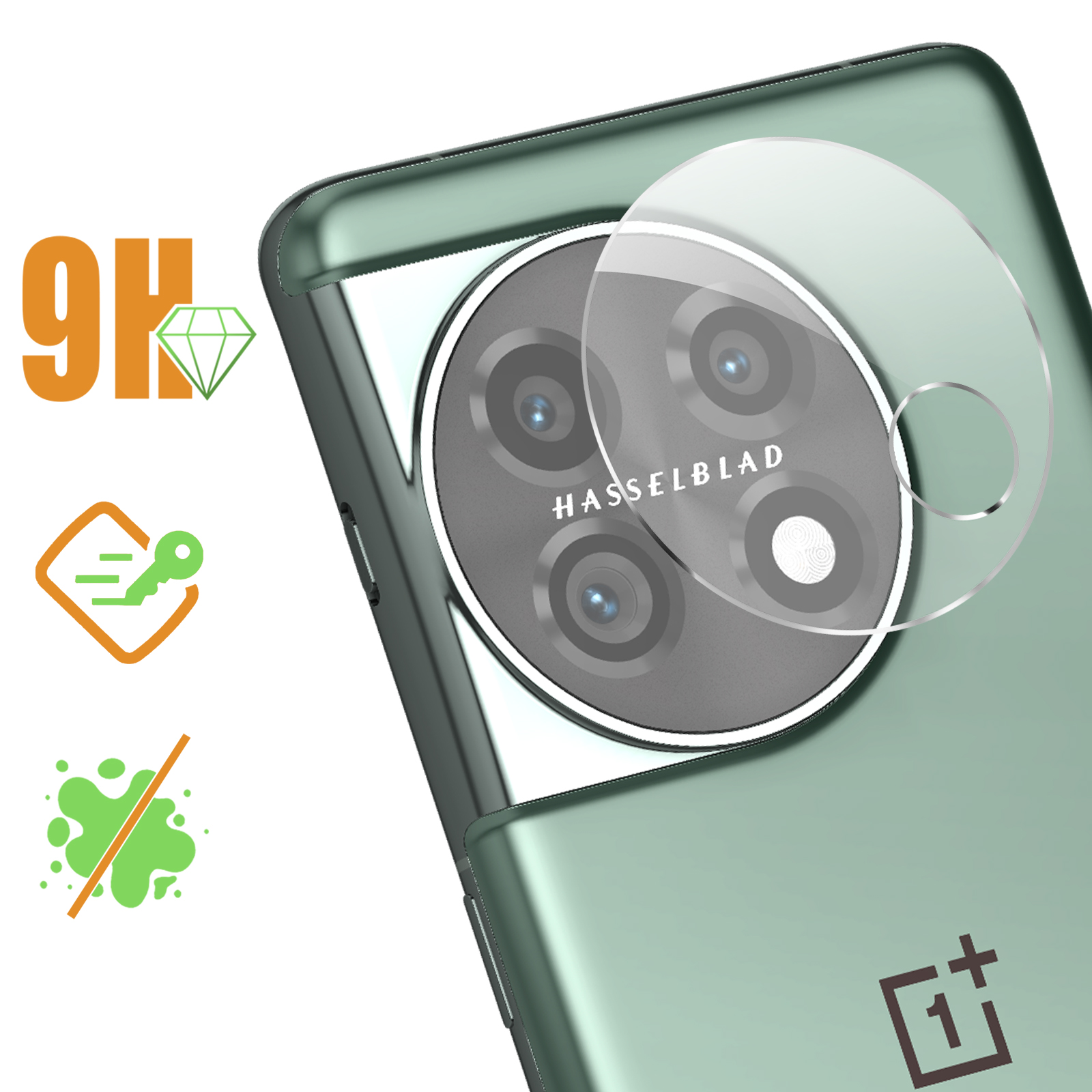Brotect Pellicola In Vetro Ibrido AirGlass Per OnePlus 7T: Durezza 9H, Anti-impronta, Made In Germany - 6