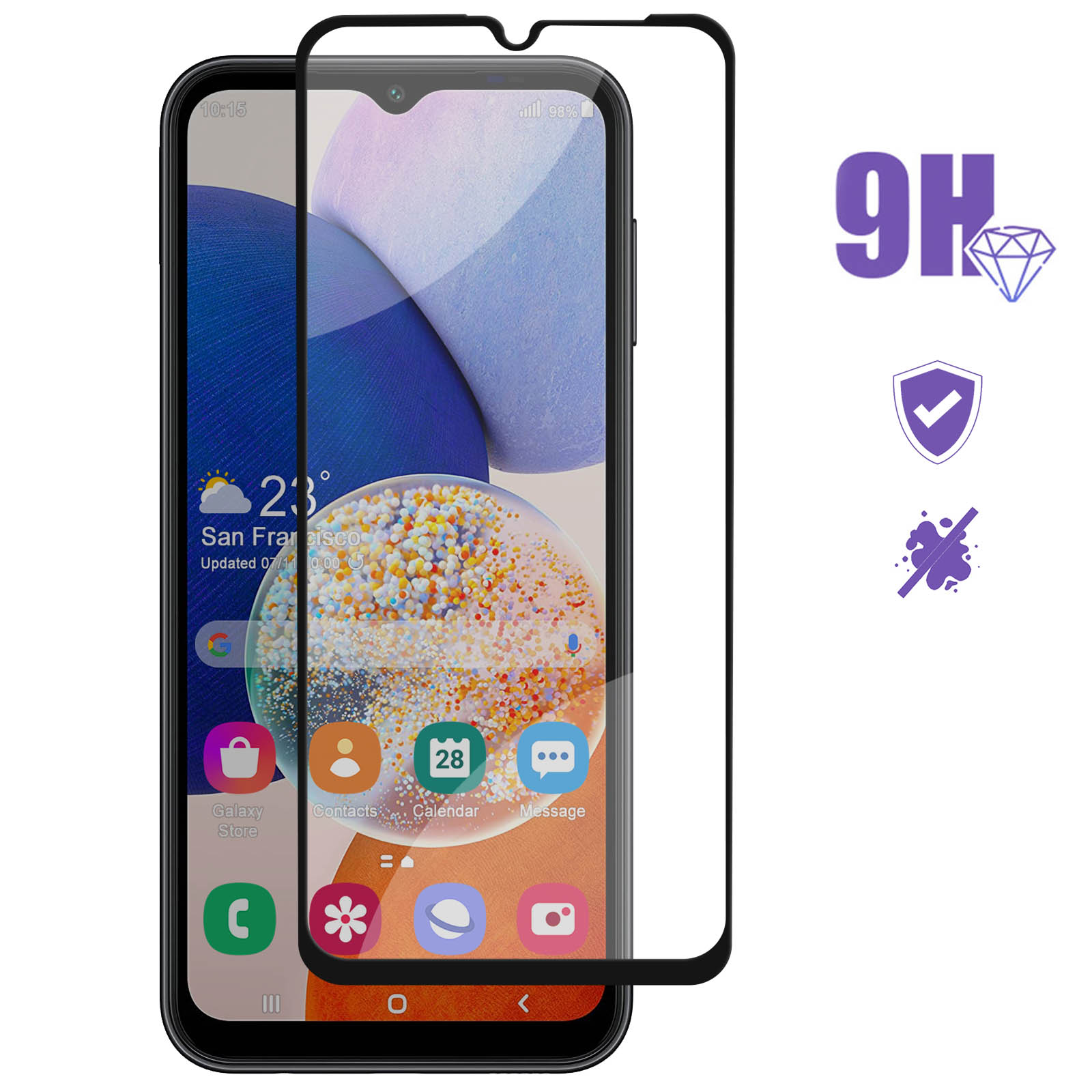 Protections écran Hydrogel Pour Galaxy A14 4G/5G - Lot De 2 Films - Transparent - Neuf