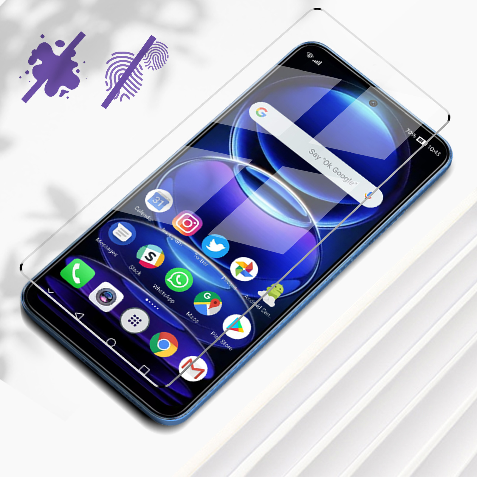 Vetro Temperato Oelrstfe Per Xiaomi Redmi Note 12 Pro 5G/Pro+ (2 Pezzi) – 9H, Anti-impronte, HD