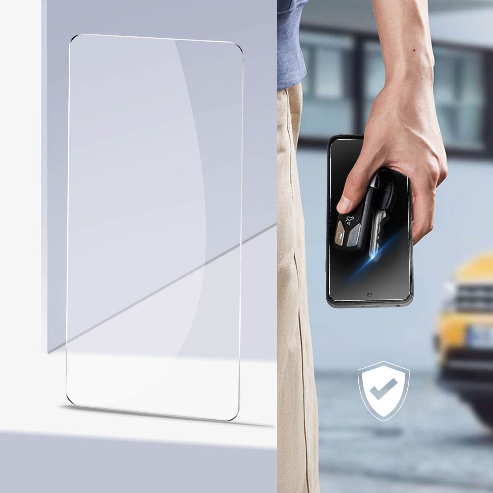 Wigento 2x Pellicola In Vetro Temperato 2.5D H9 Per Xiaomi Redmi Note 10, Anti-impronta E Anti-graffio