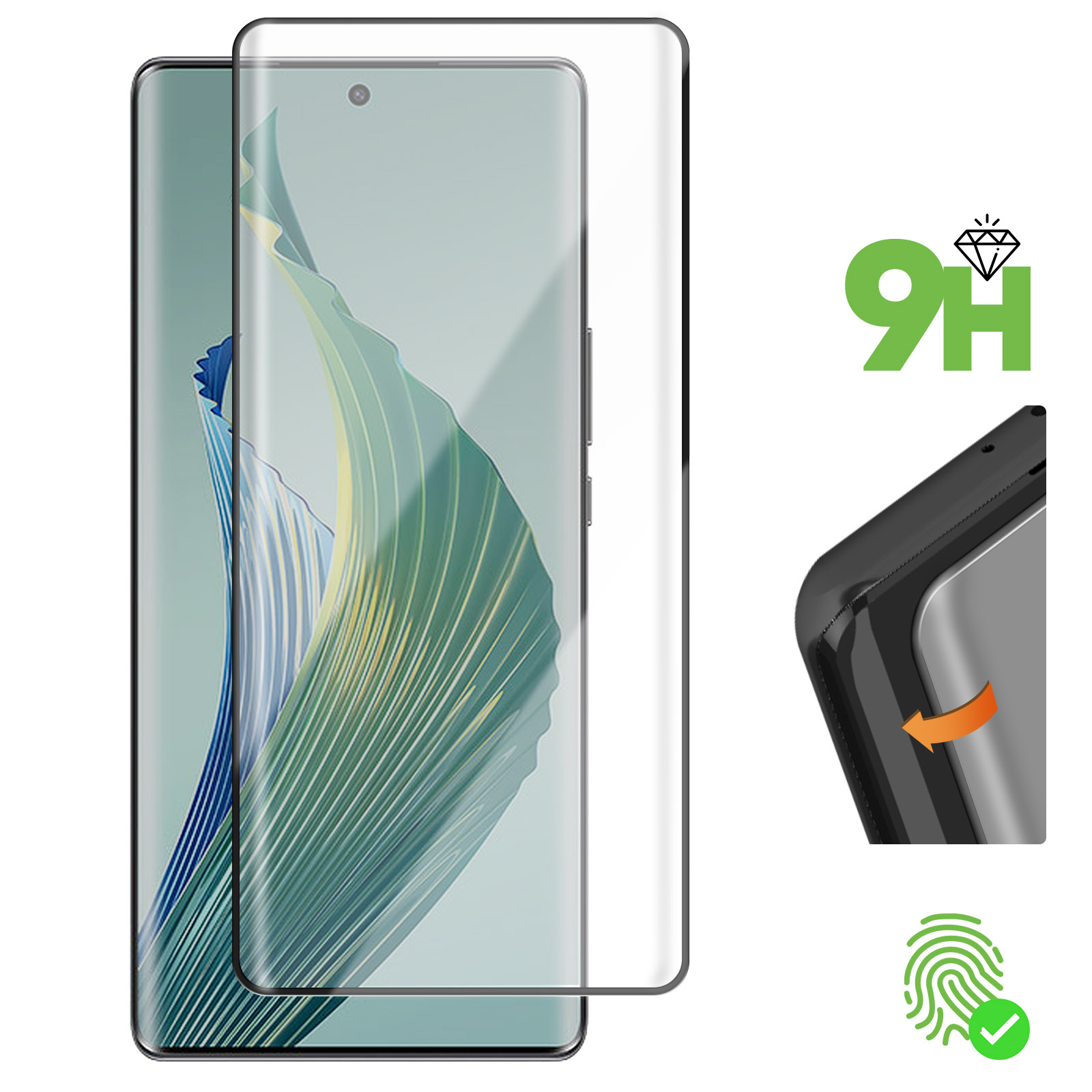 Honor Magic 5 Lite Pellicola Kit Vetro Temperato Per Honor Magic 4 Lite 5G - 3 Pellicole Schermo 2 Pellicole Fotocamera Vetro Temperato 9h Antiurto - Foto 9