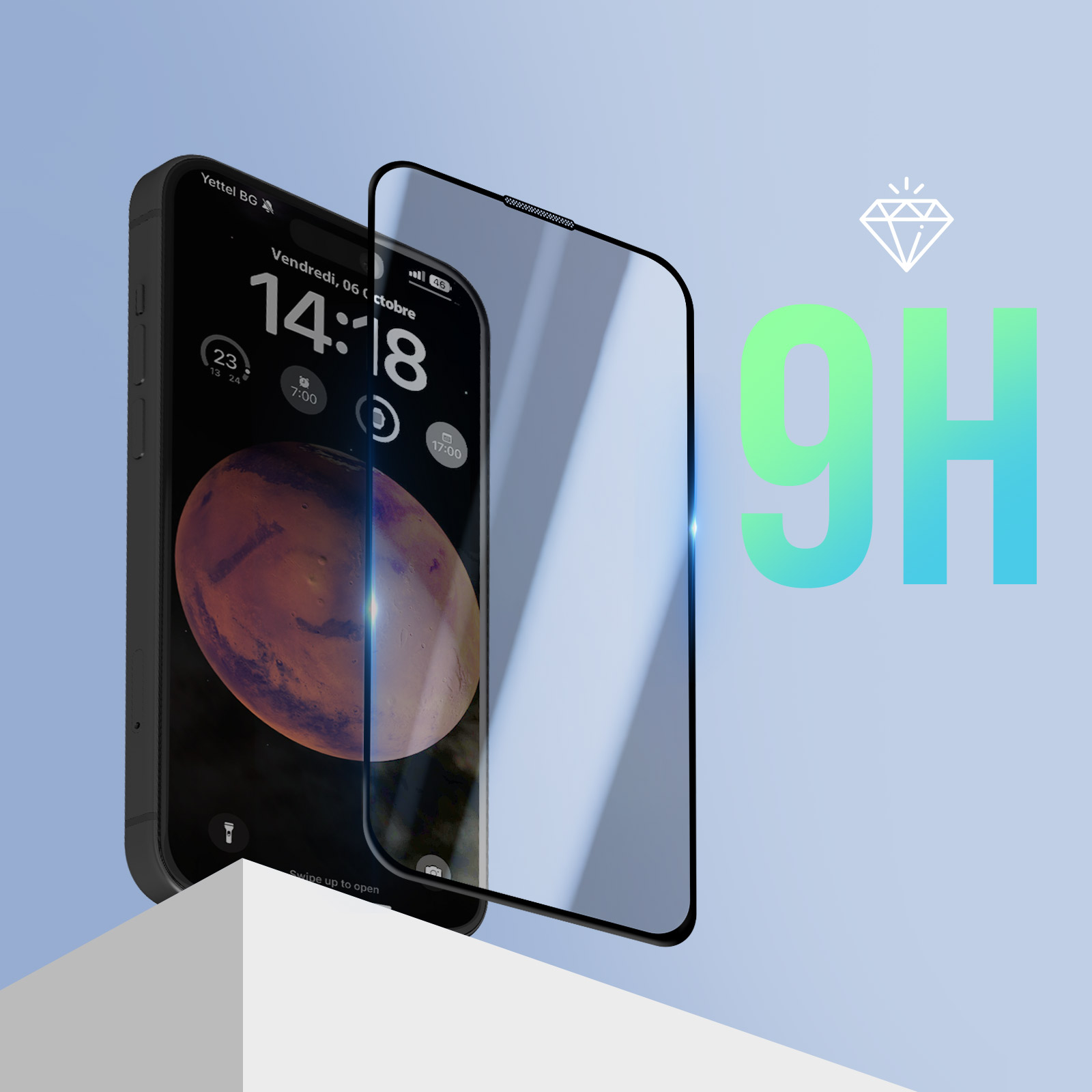 Pellicola Vetro Temperato 9H Anti-spia Per IPhone 15 Pro Max (2 Pezzi) - Angolo 25°, Copertura Totale, Kit Installazione