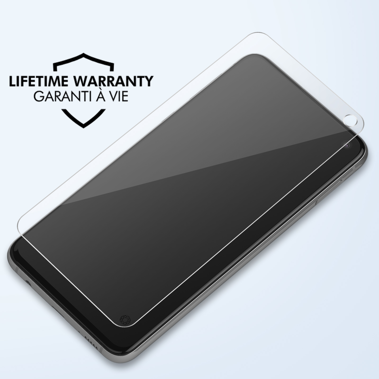 Force Glass FG Original Vetro Temperato Per Samsung Galaxy S10e - Protezione Schermo 9H, Anti-impronta, Con Kit Installazione