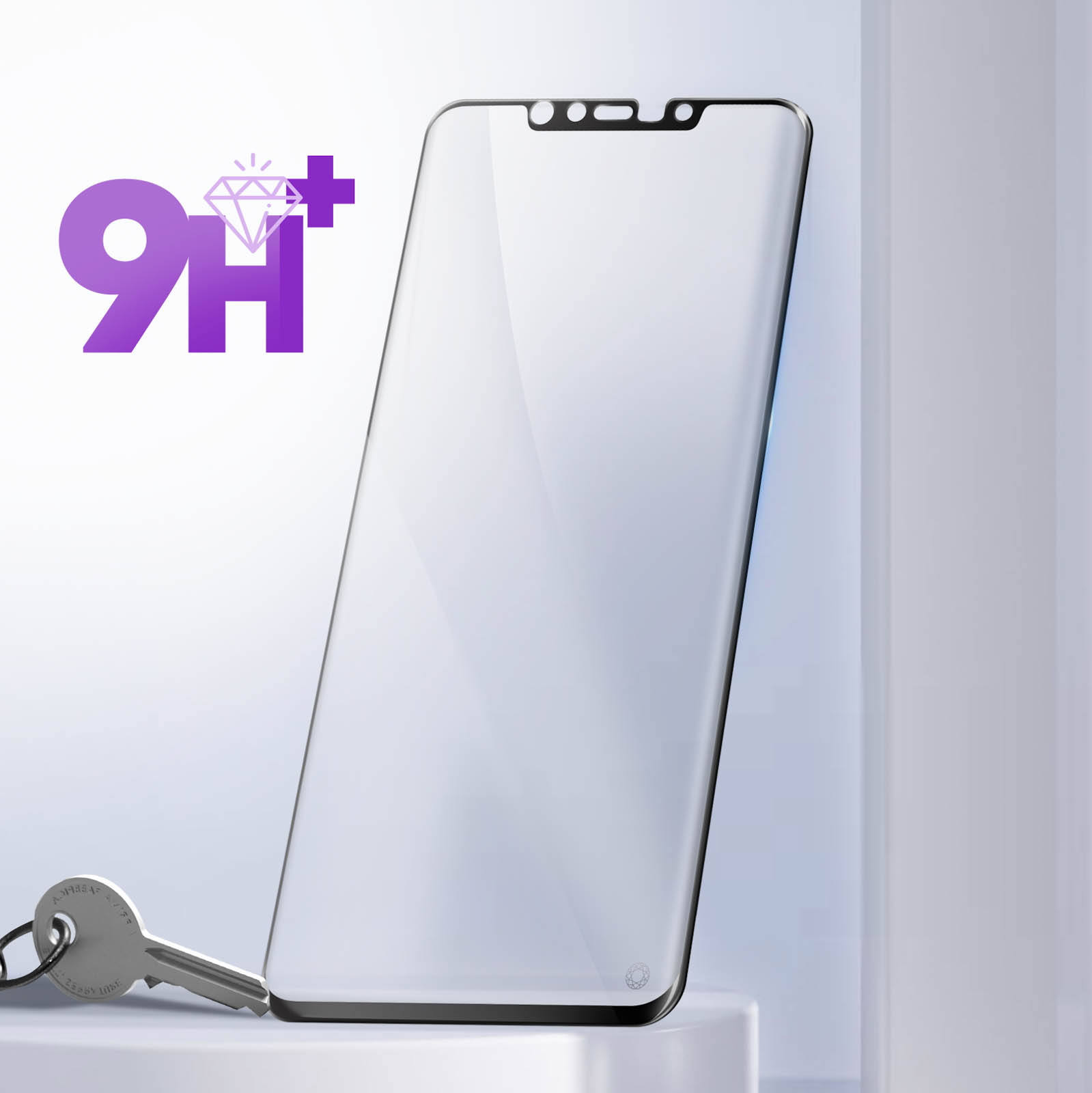 Force Glass – Pellicola In Vetro Temperato Per Huawei Mate 20 – Durezza 9H Con Kit Di Posa
