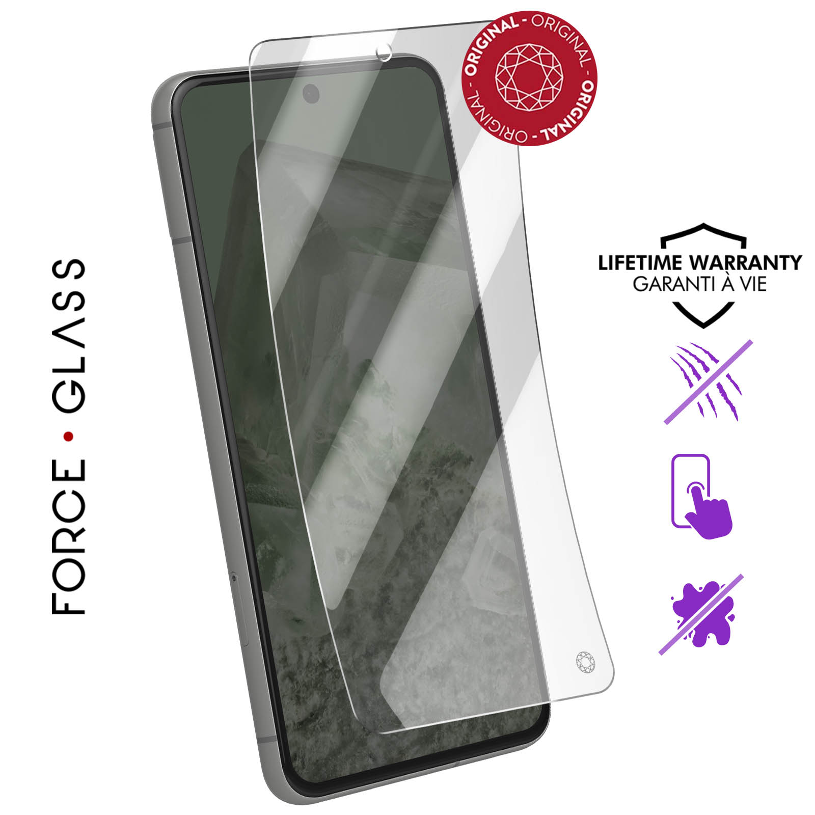 NEW'C 3 Pezzi, Vetro Temperato per Google Pixel 7 (non compatibile con Pixel 7a), Pellicola Prottetiva Anti Graffio, Anti-Impronte, Senza Bolle, Durezza 9H, 0,33mm Ultra Trasparente, Ultra Resistente