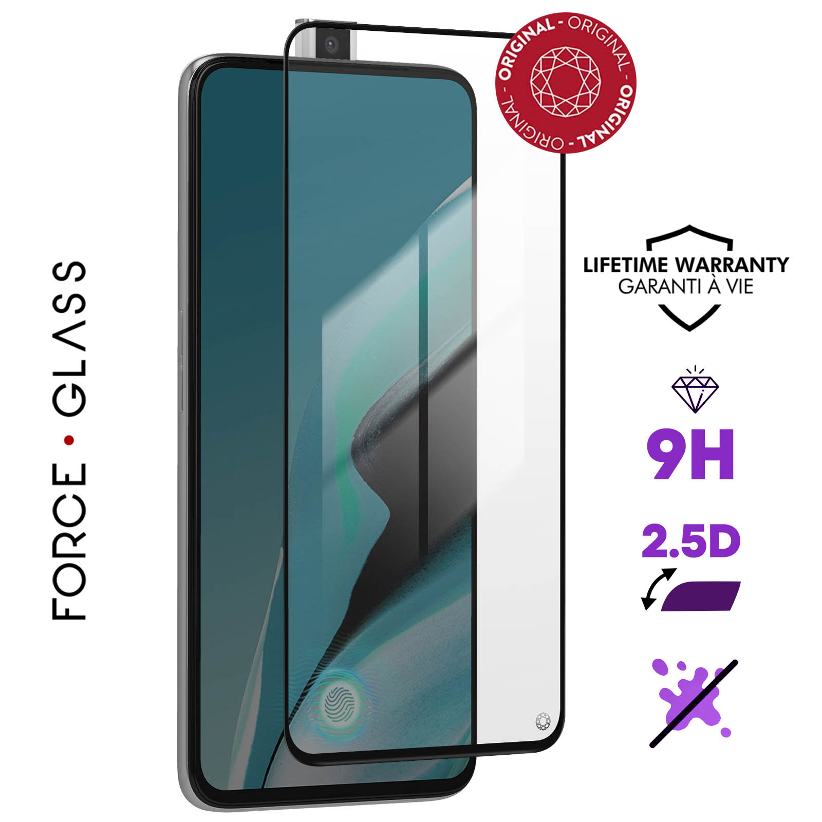 Vetro temperato Force Glass per Oppo Reno 2Z con garanzia
