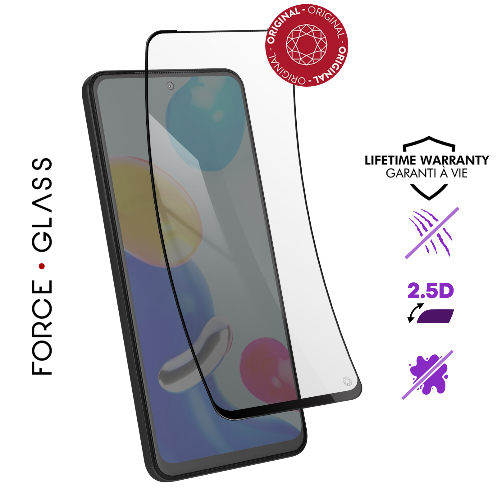 Kiewhay Pellicola Protettiva Compatibile con Xiaomi Redmi Note 11/ Note 11S Vetro Temperato 6,43'', 3x Pellicola Vetro +4x Pellicola Fotocamera, [9H DUREZZA] [No Bolle] 99,99% HD Vetro - 7 Pezzi