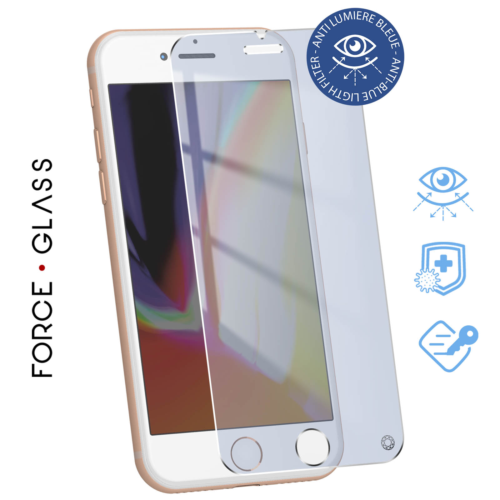 Protection écran Verre Trempé Pour IPhone 8 - Film De Protection Haute Résistance - Neuf Sous Blister