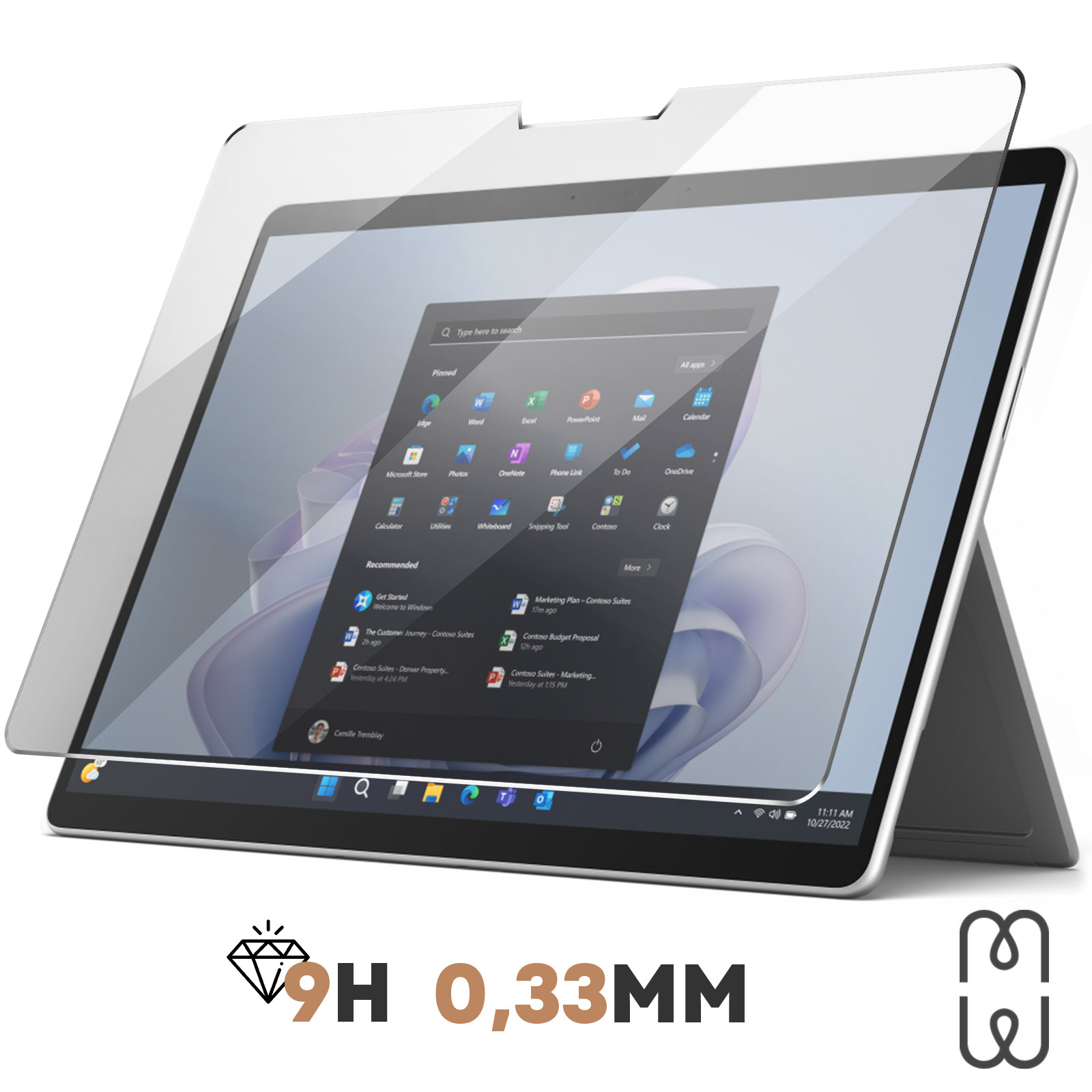 MoKo Custodia Compatibile Solo con 13 Microsoft Surface PRO 9/PRO 8