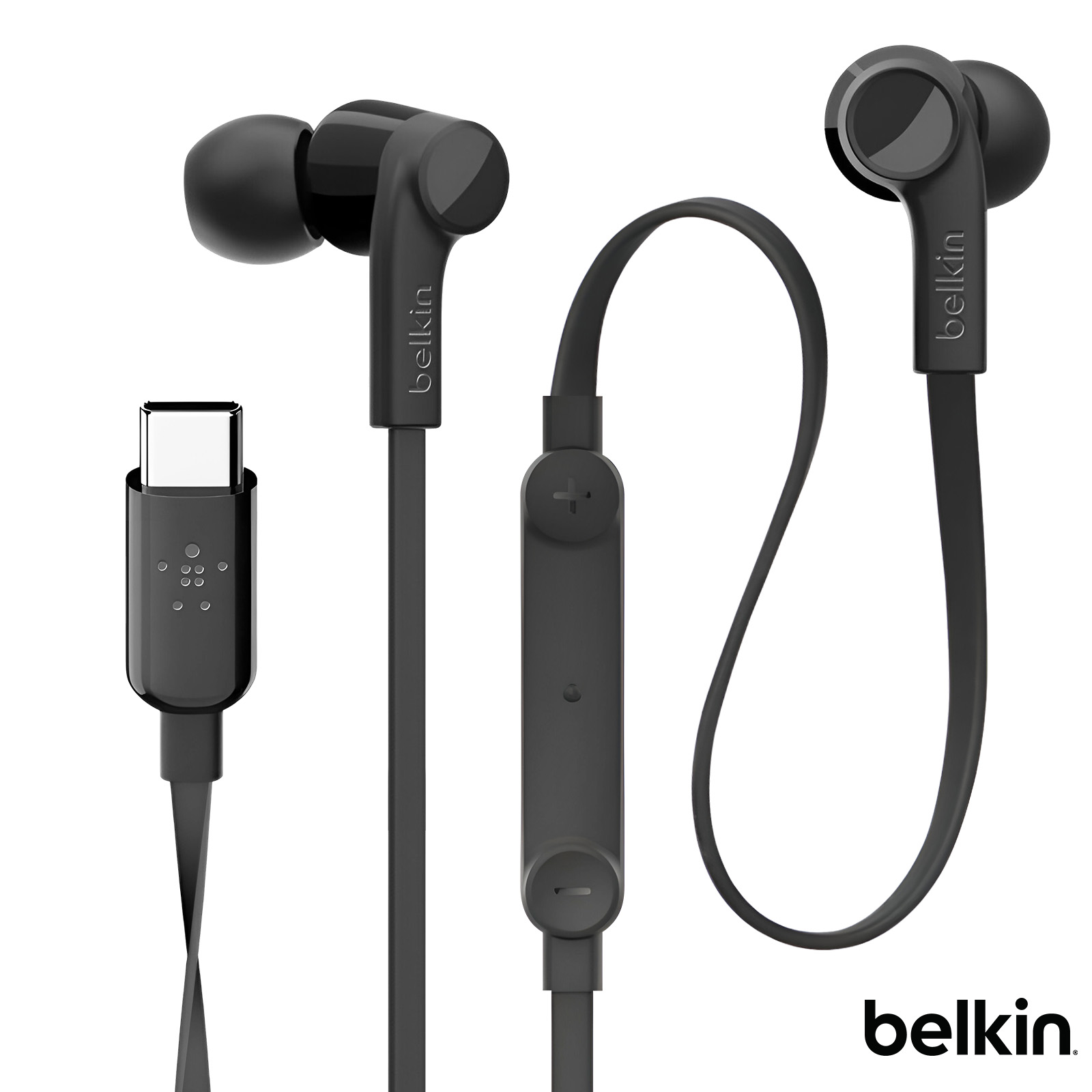 Écouteurs De Type C De 1,2 M Filaires Avec Micro Et Contrôle Du Volume