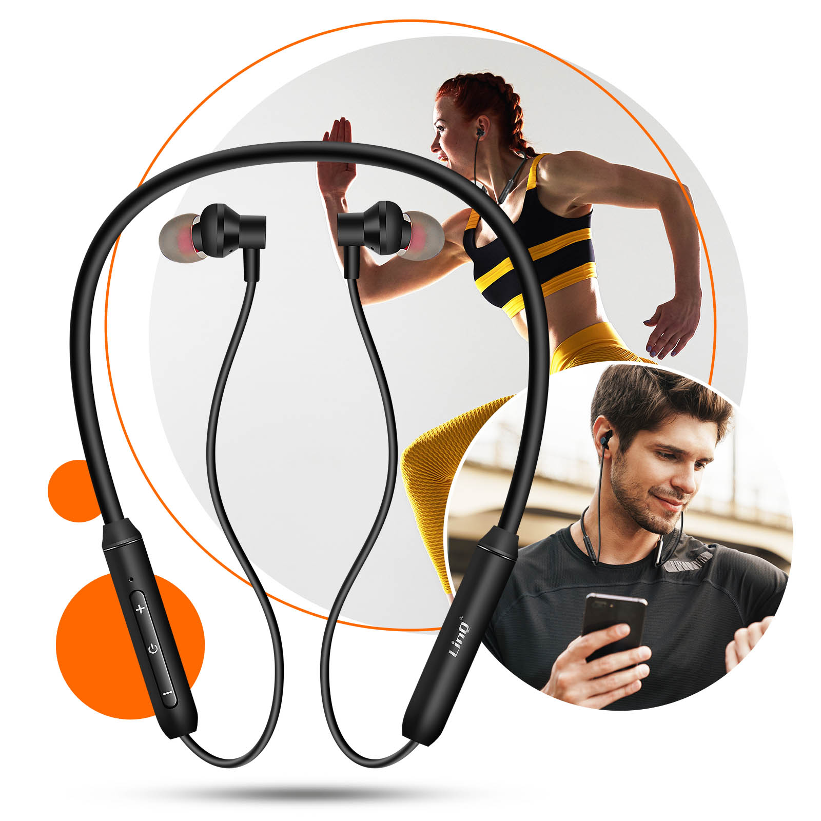 CUFFIE AURICOLARI SPORT STEREO SENZA FILI BLUETOOTH MAGNETICHE IN-EAR - Foto 7